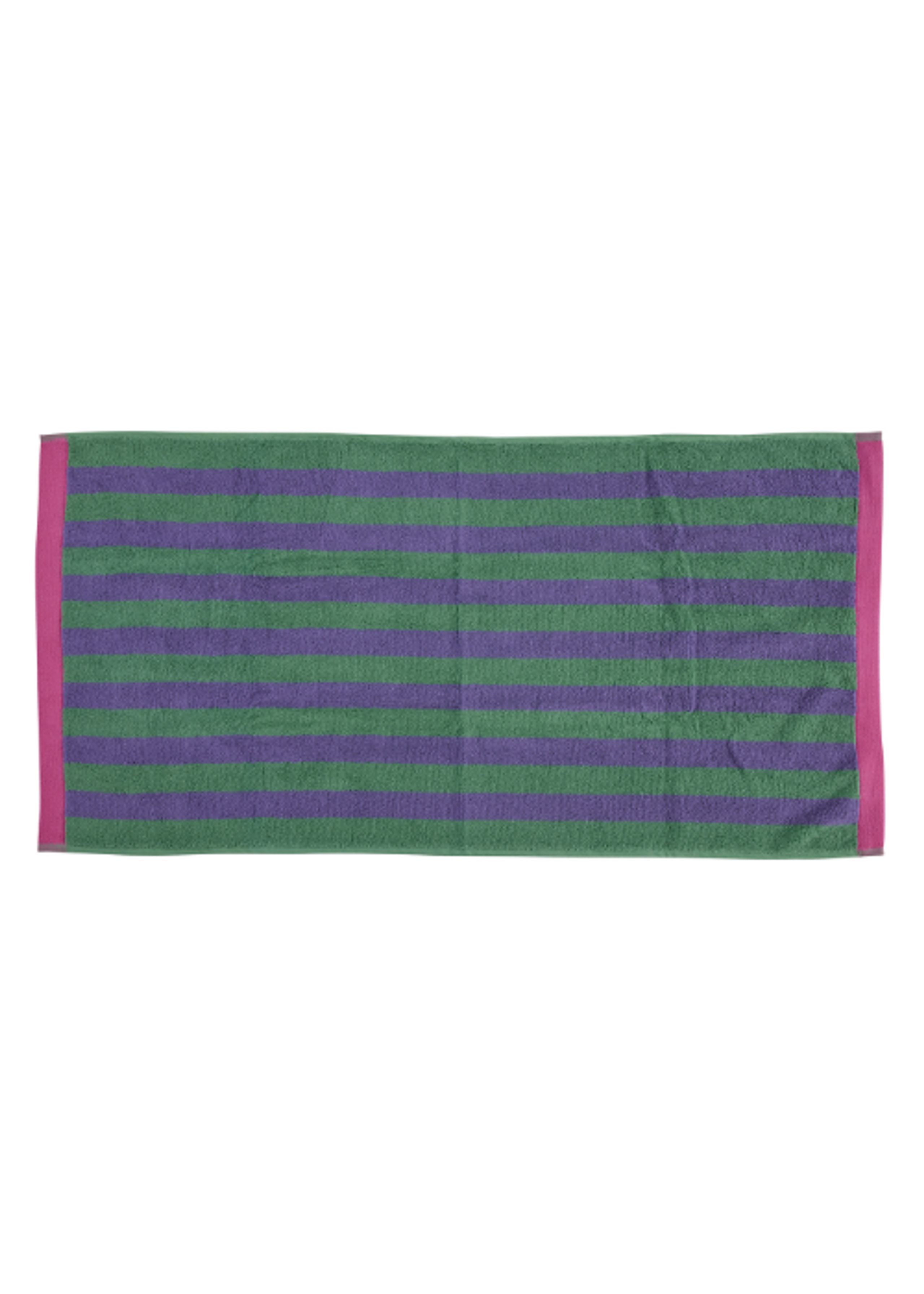 Cozy Living - Asciugamano - Towel Stripe - Green/Purple/Pink
