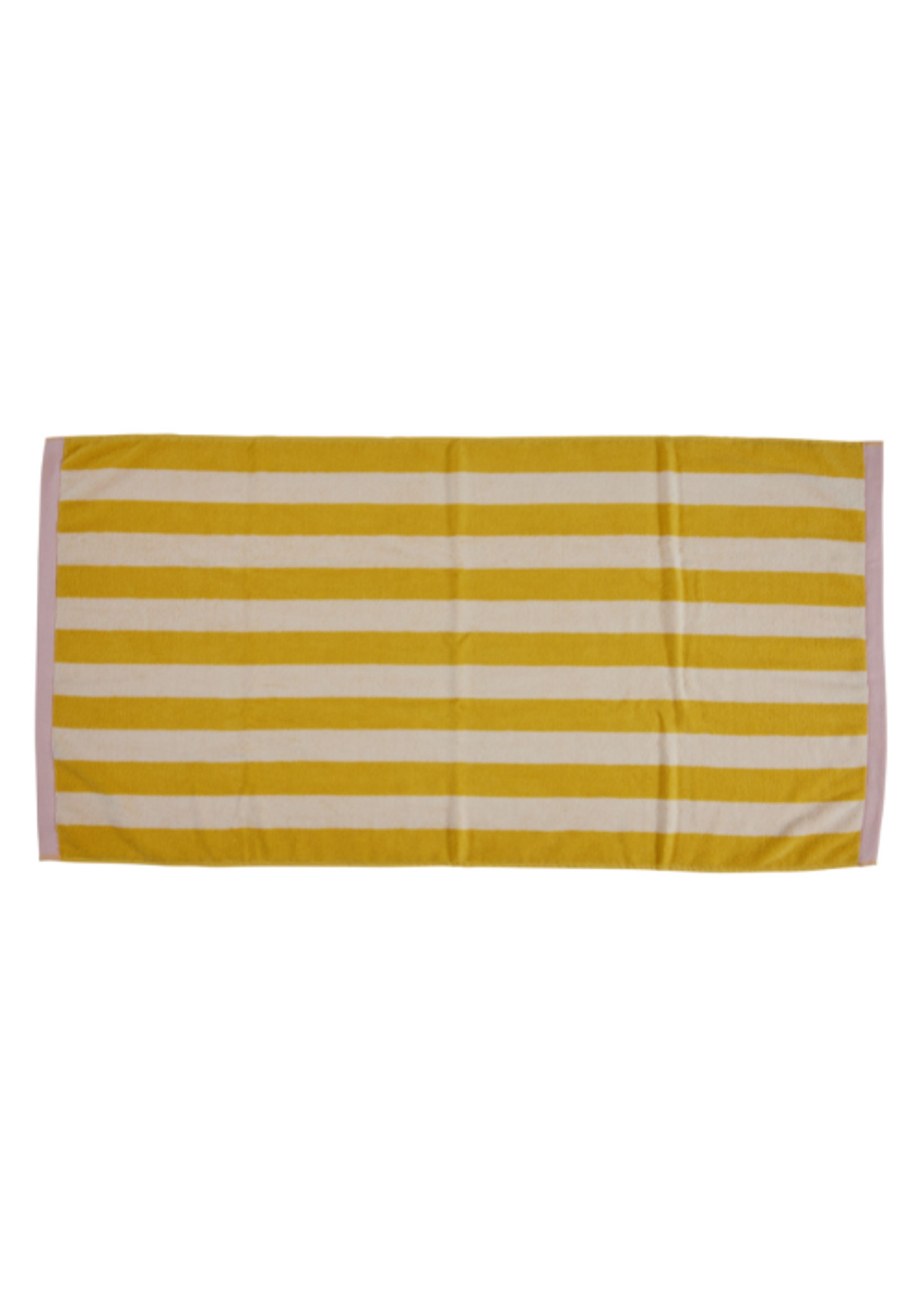 Cozy Living - Toalla - Towel Stripe - Yellow/Off White/Blush