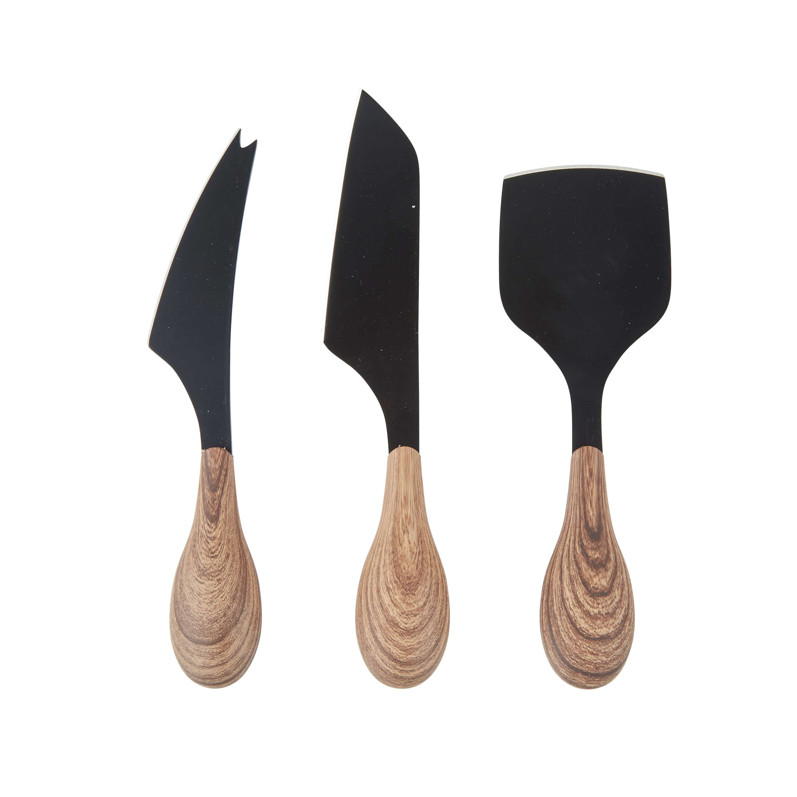 Bahne - Käsemesser - Cheese Cutting Set - Black/Nature