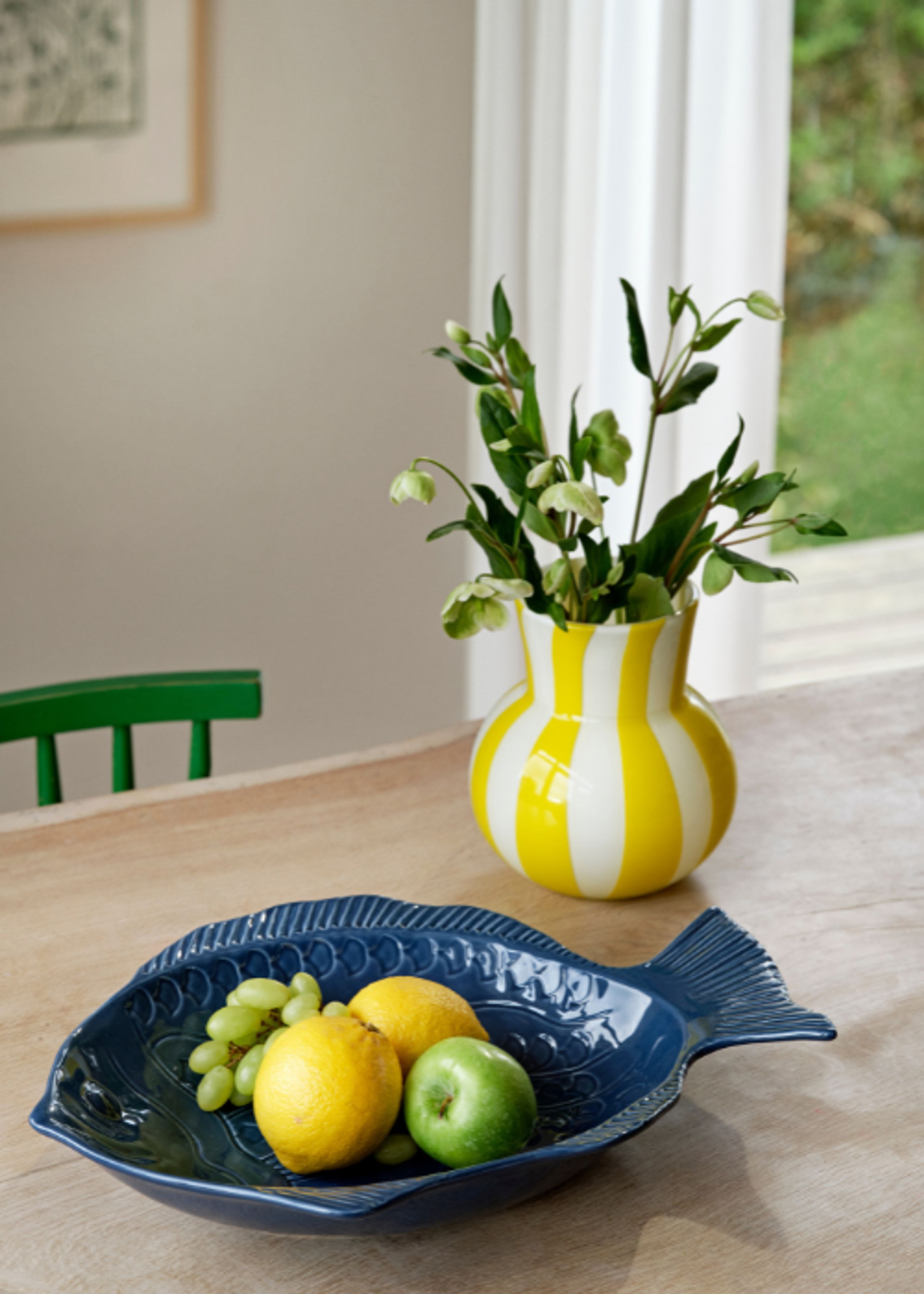 Cozy Living - Vaso - Candy Glass - Yellow/White