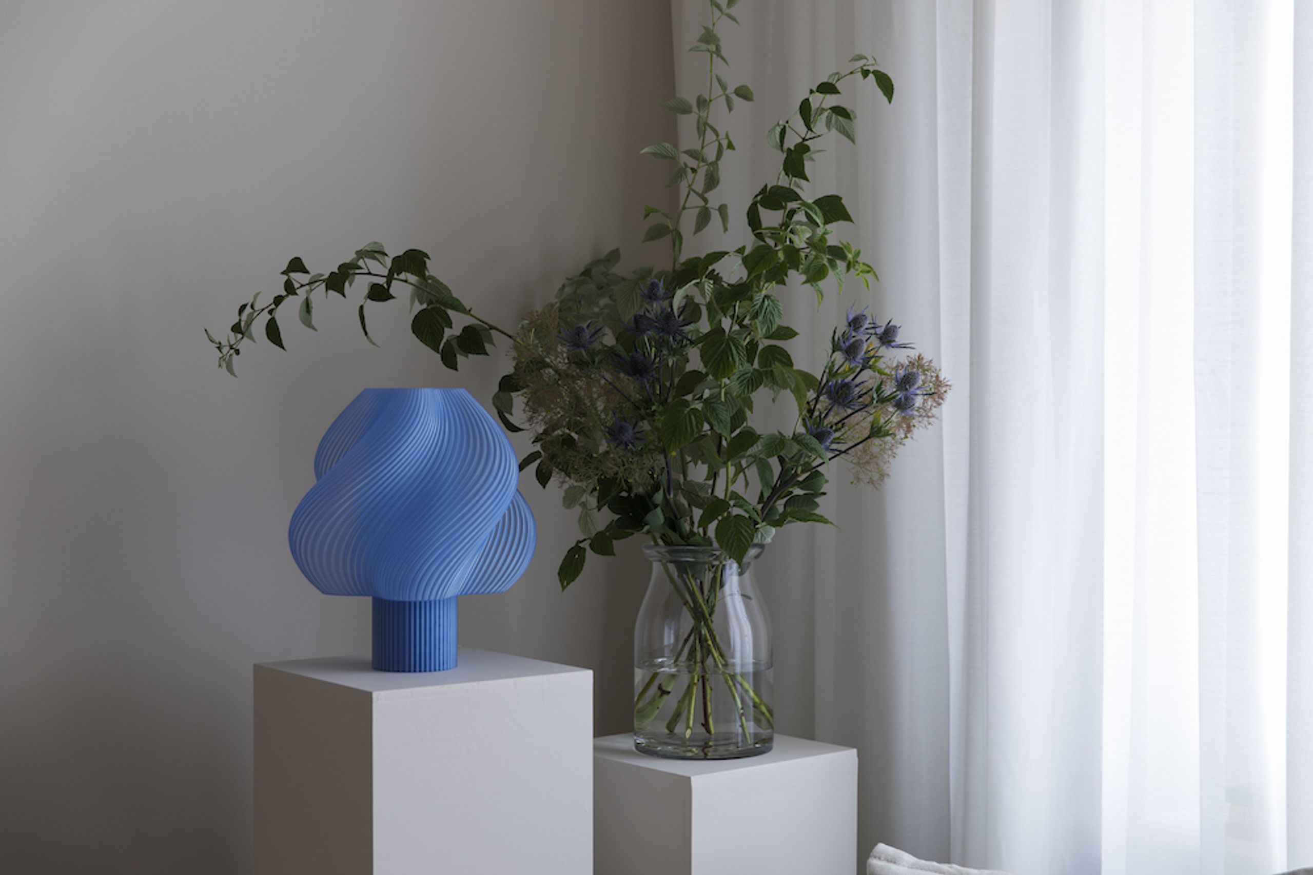 Créme Atelier - Table Lamp - Soft Serve Table Lamp Grande - Blueberry Sorbet