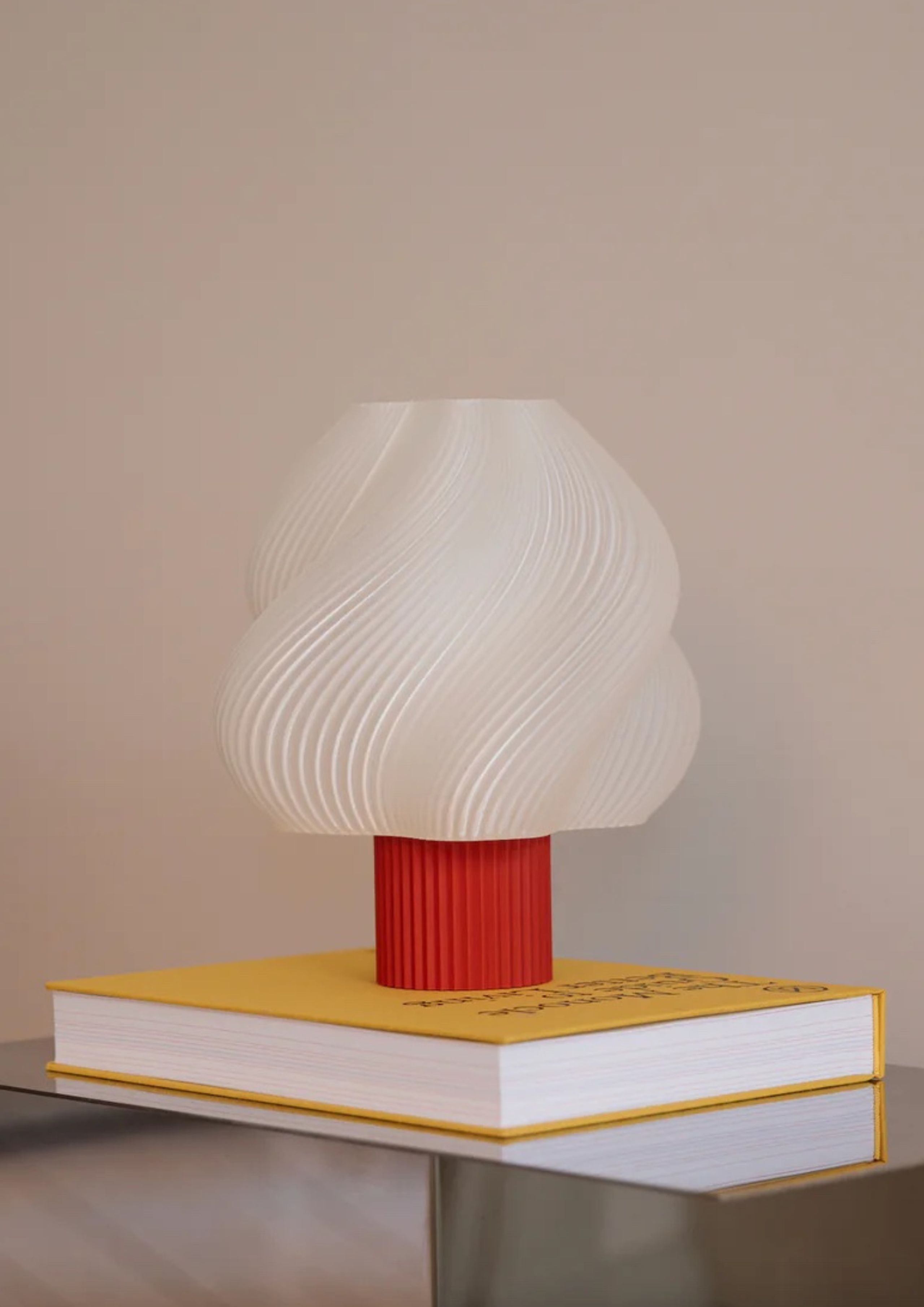 Crème Atelier - Table Lamp - Soft Serve Table Lamp Portable - Rhubarb