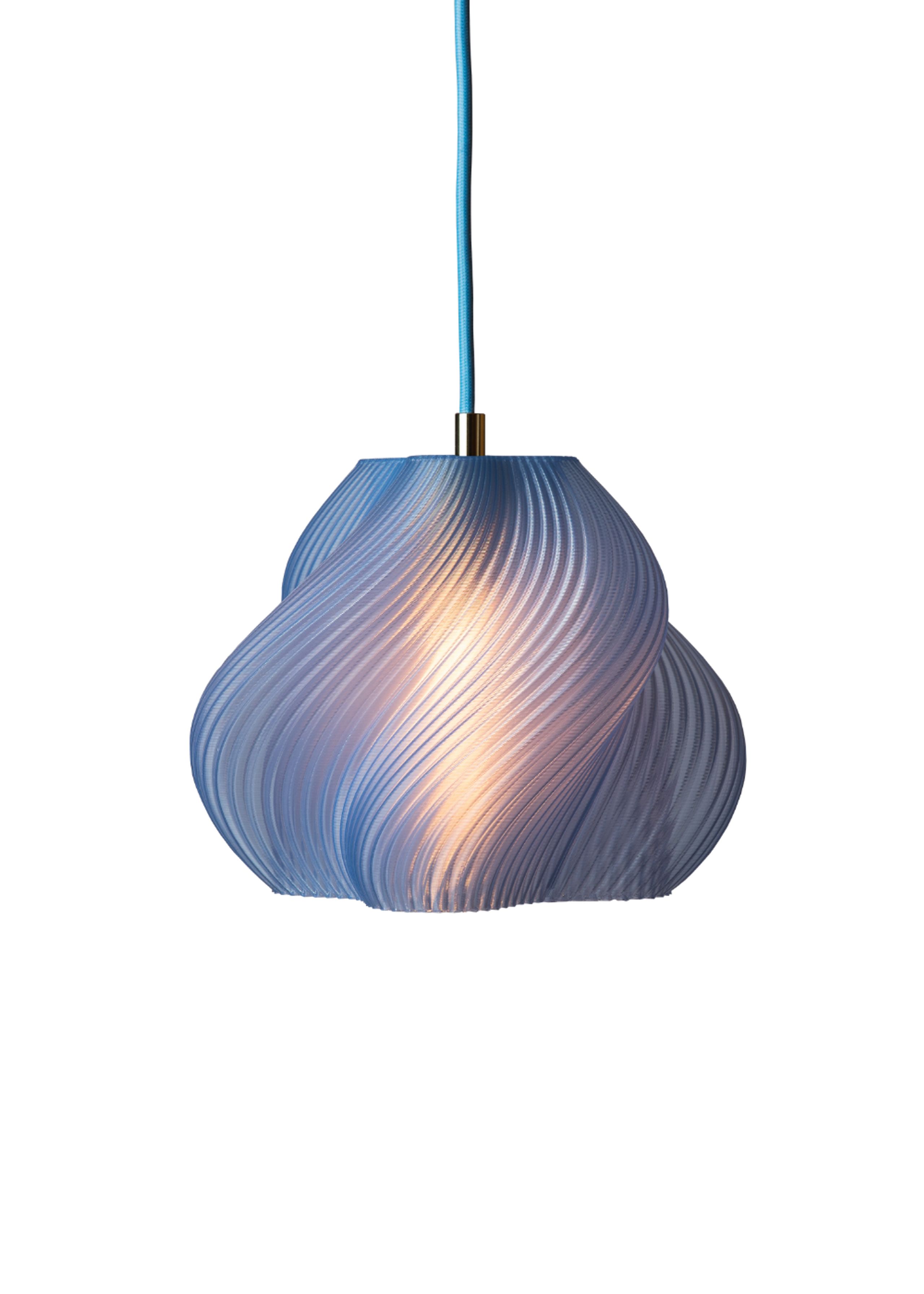 Crème Atelier - Pendel - Soft Serve Pendant 01 - Blueberry Sorbet - Chrome