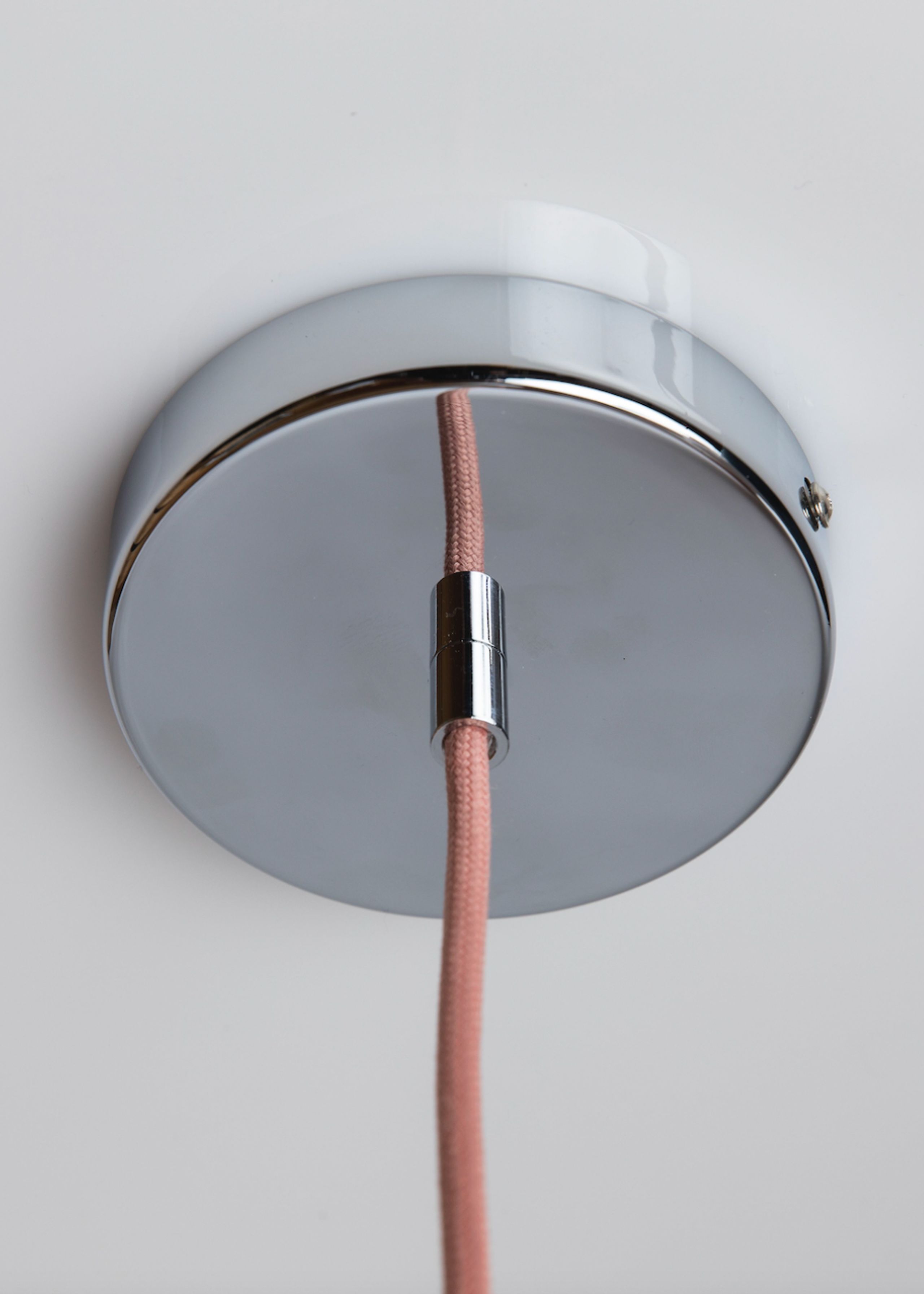 Crème Atelier - Lampa wisząca - Soft Serve Pendant 02 - Peach Sorbet - Chrome