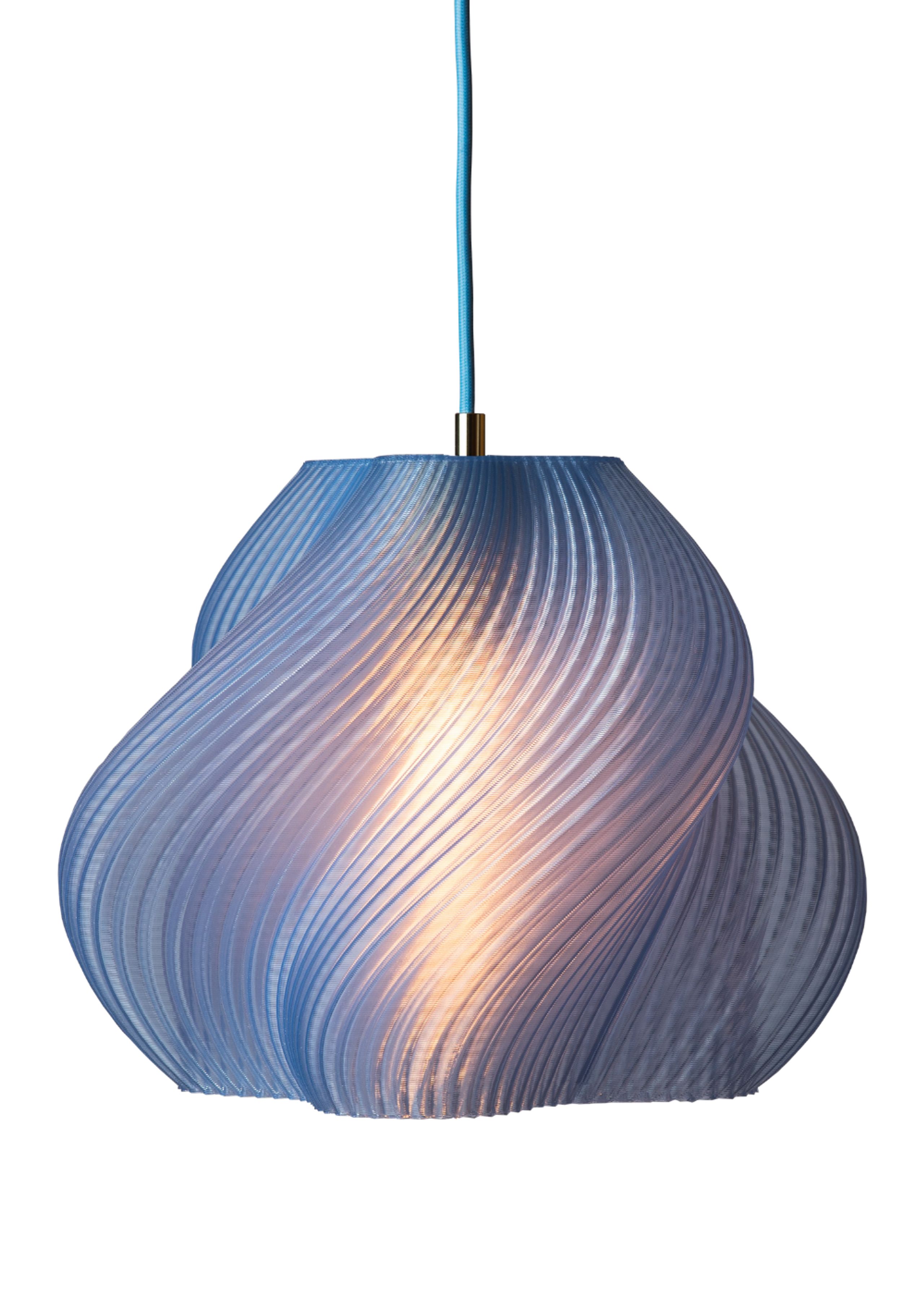 Crème Atelier - Pendule - Soft Serve Pendant 03 - Blueberry Sorbet - Brass