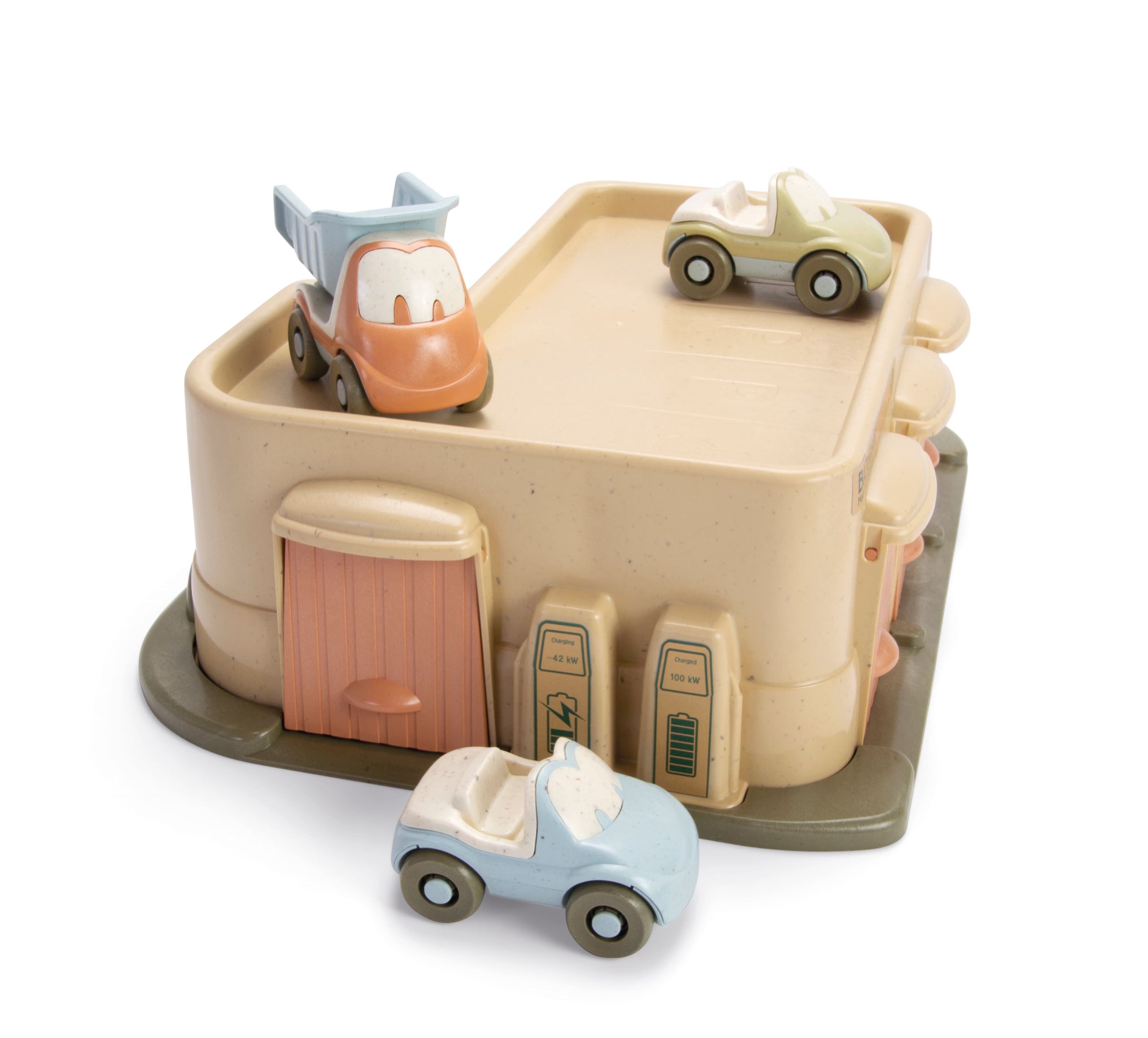 Dantoy - Toys - BIO Garage - Dust Blue, Dust Brown, Dust Green, Dust Orange, Military Green, Off White