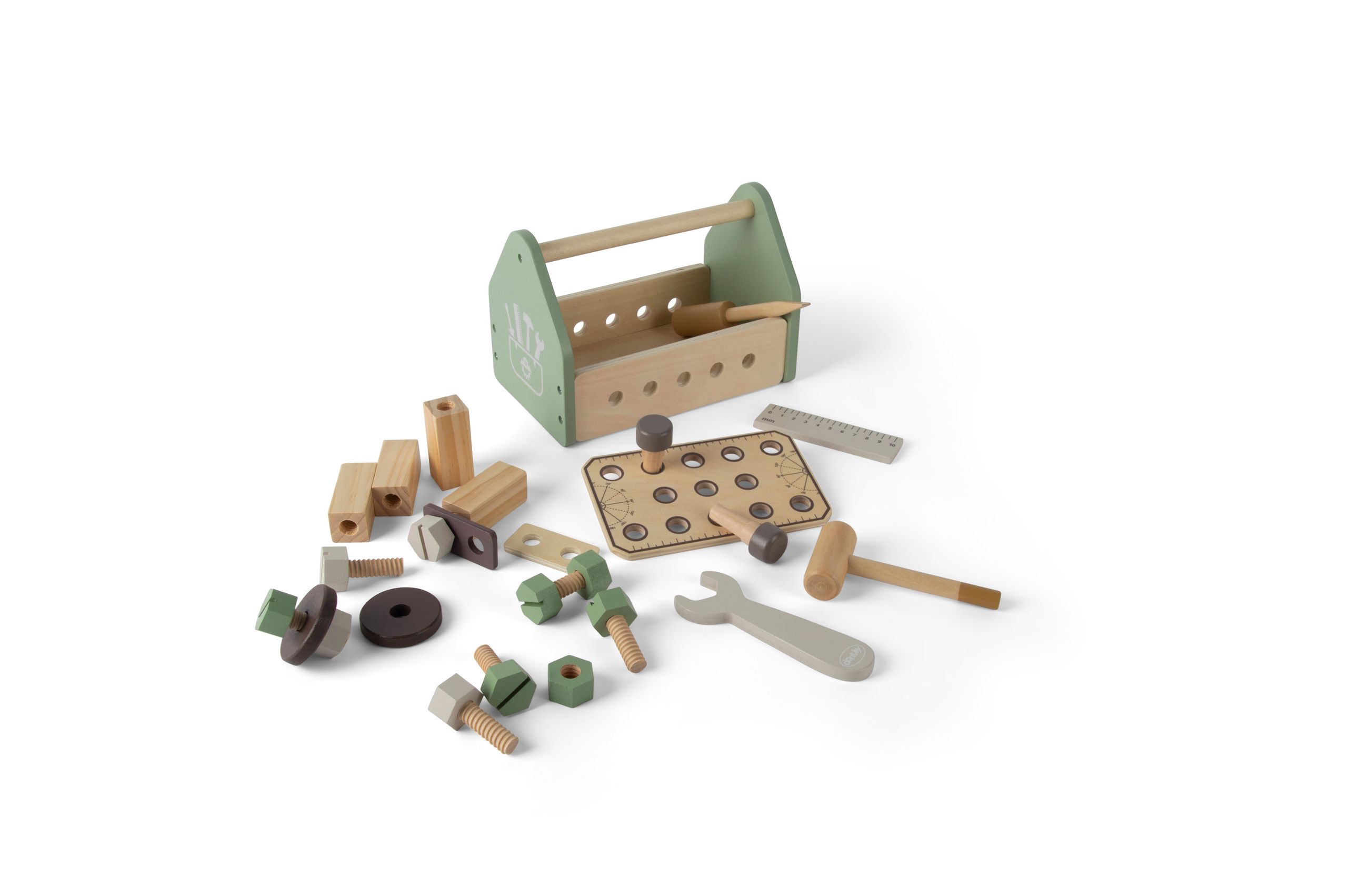 Dantoy - Speelgoed - Playful Wood Toolbox - 26 parts