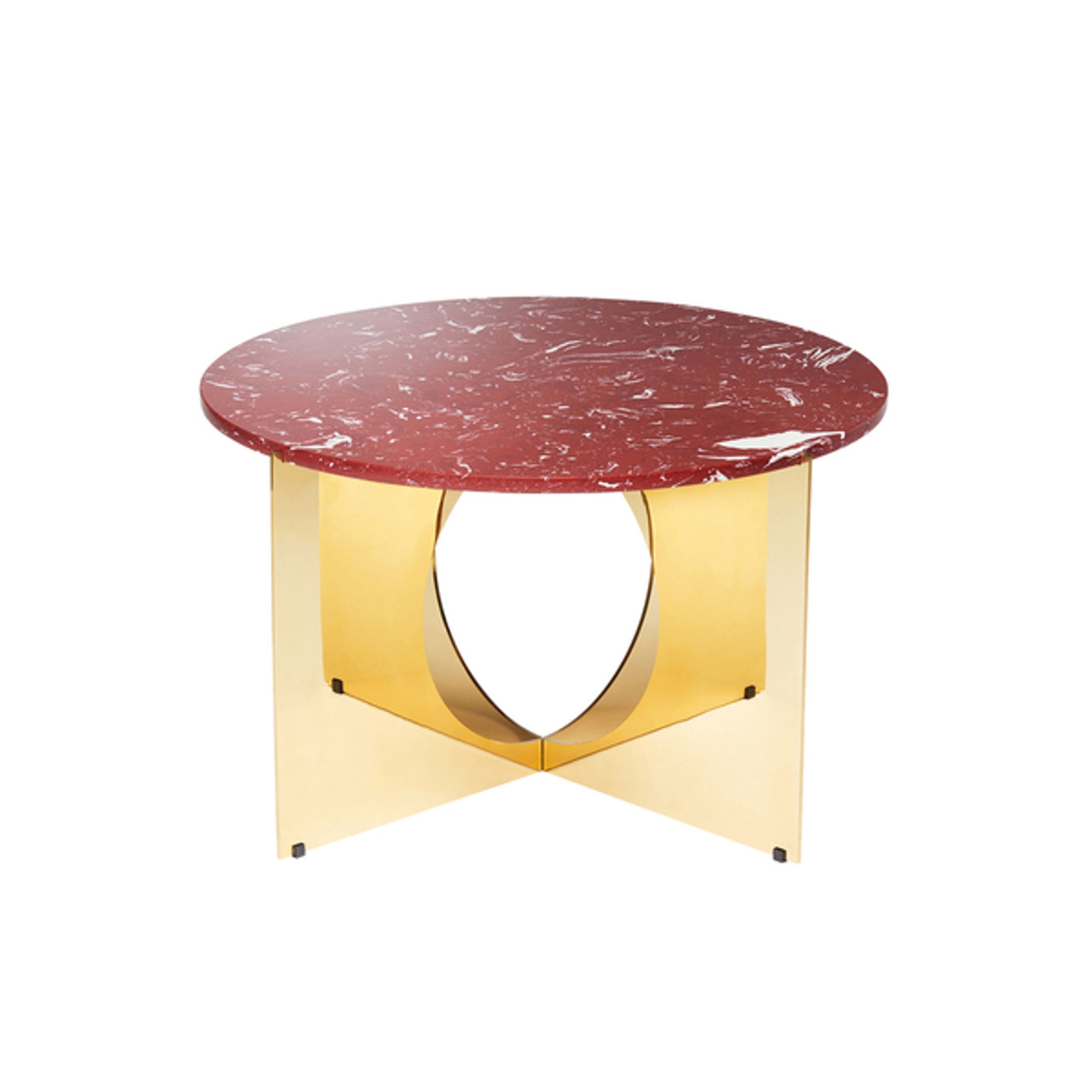 Design By Us - Table - This Is Art Table - Bordeaux - Gold