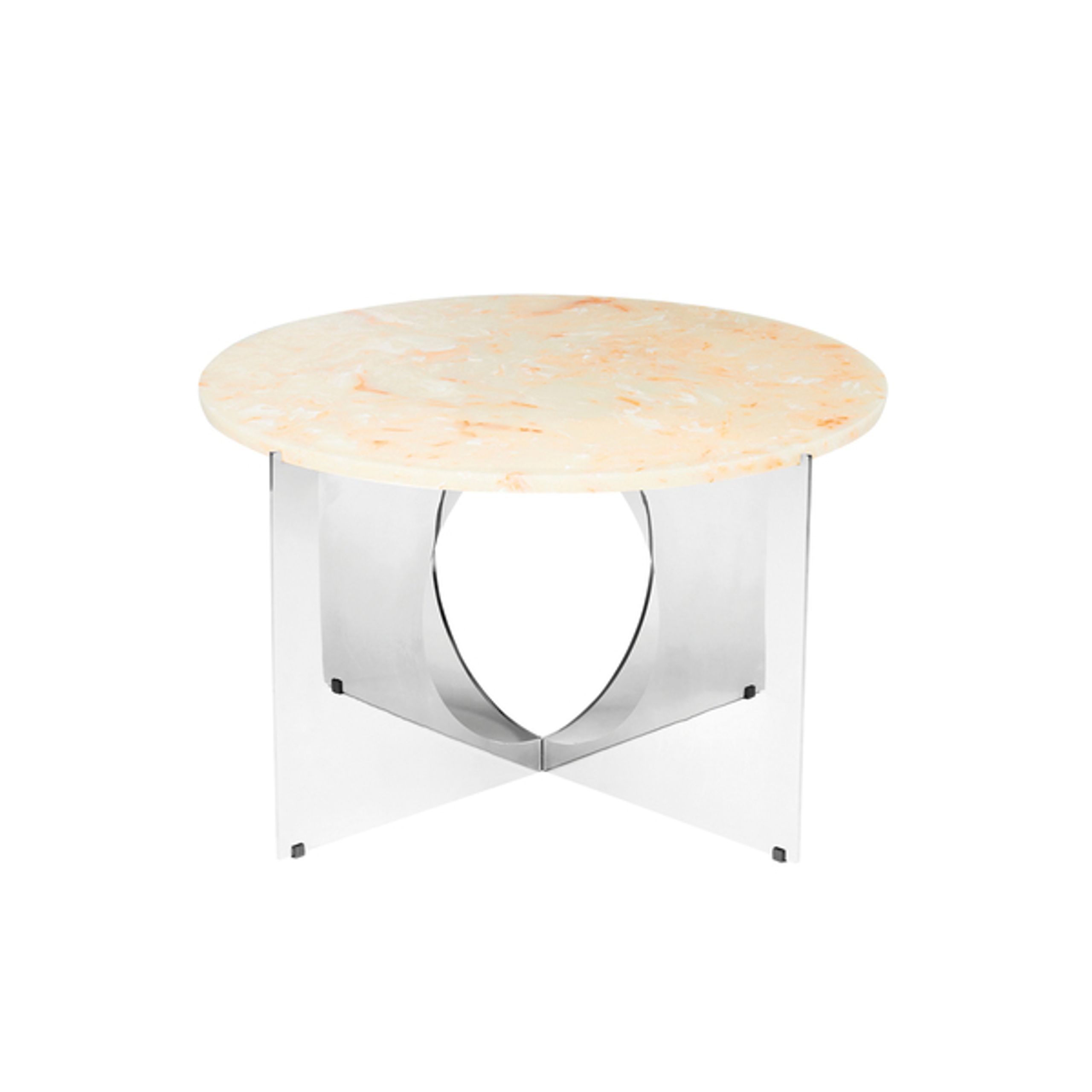 Design By Us - Table - This Is Art Table - Cream - Chrome