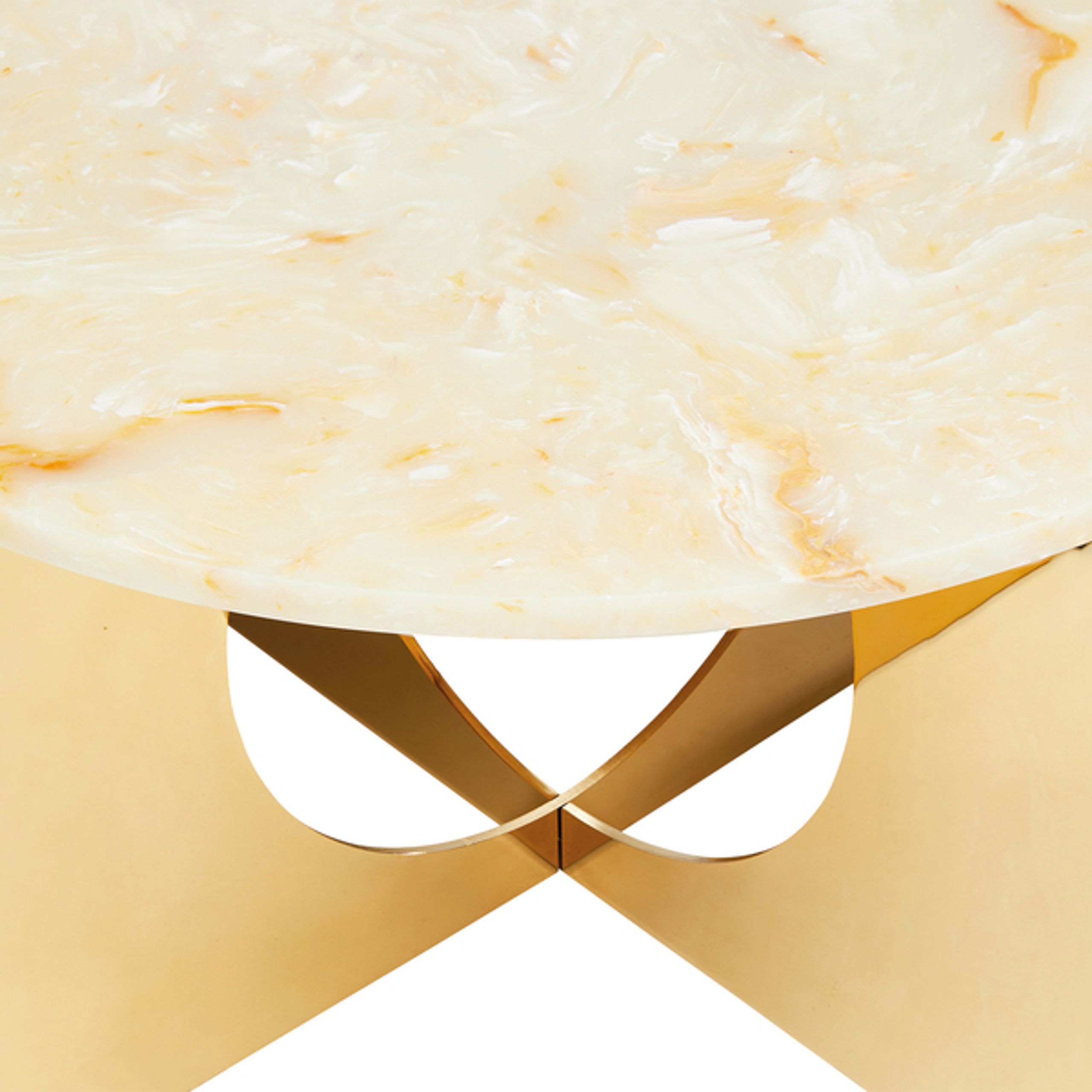 Design By Us - Table - This Is Art Table - Cream - Gold