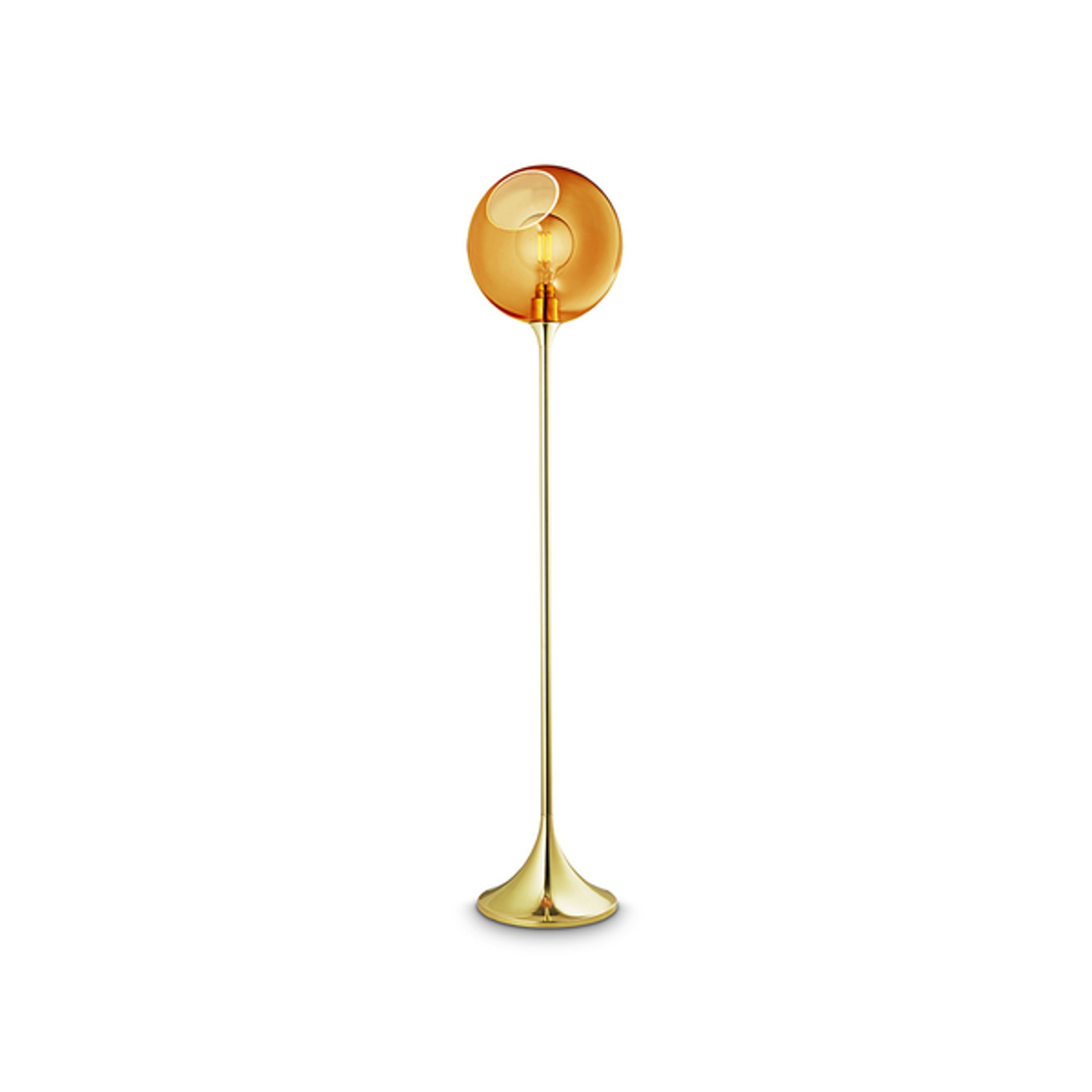 Design By Us - Lampa podłogowa - Ballroom Floor Lamp - Amber/Gold