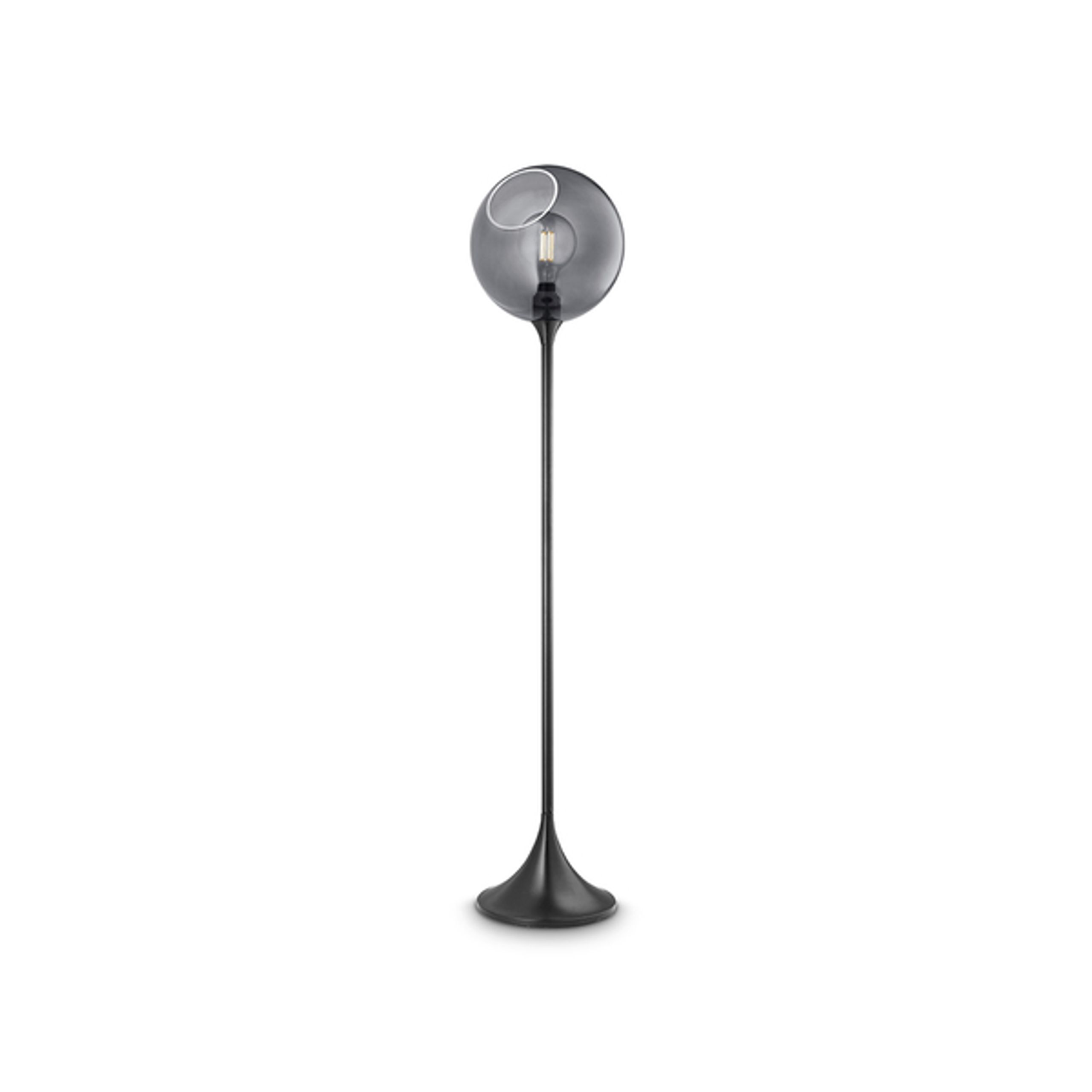 Design By Us - Gulvlampe - Ballroom Floor Lamp - Smoke/Silver