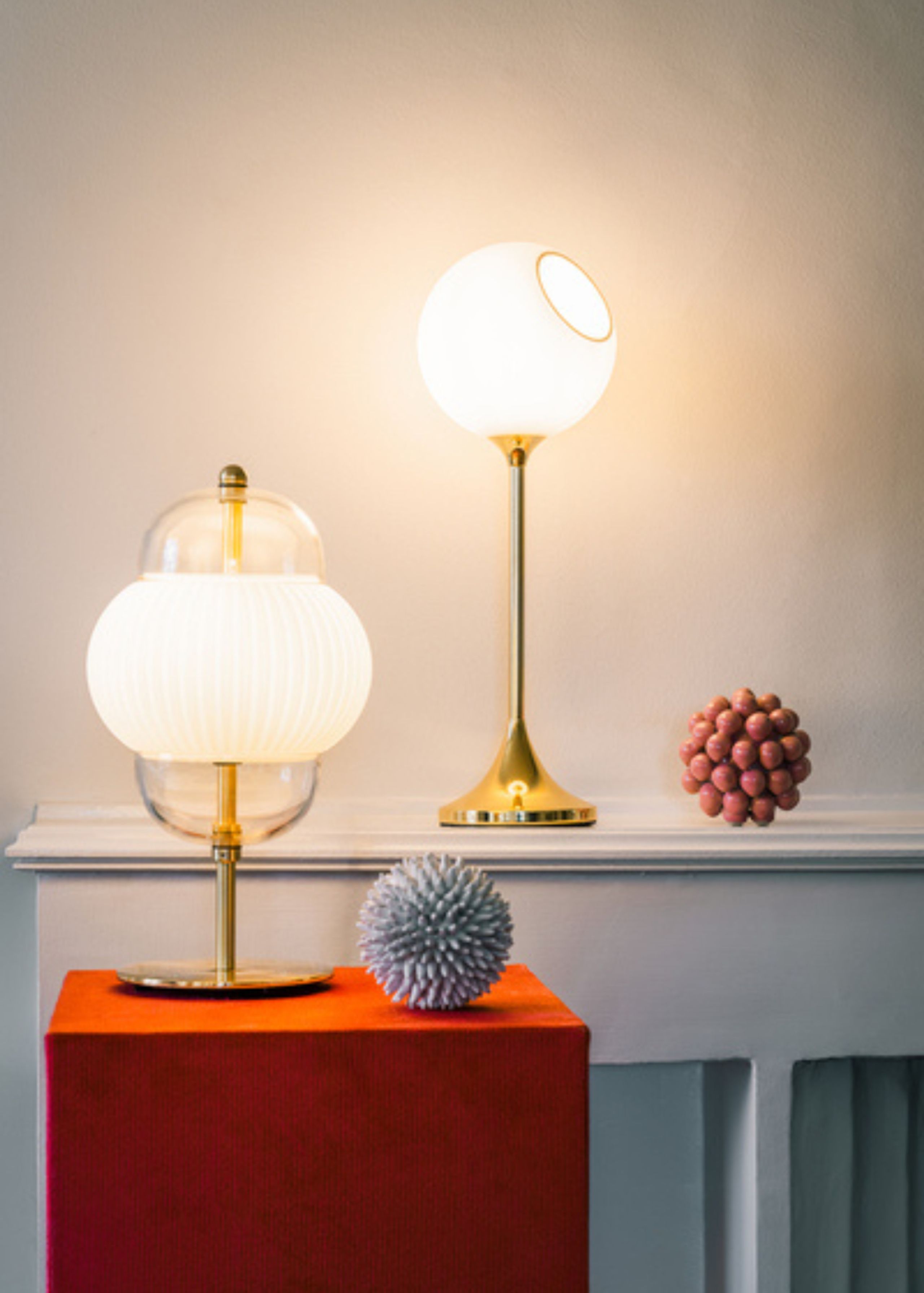 Design By Us - Lamp - Shahin Pendant Lamp - Brass/Opal - Small