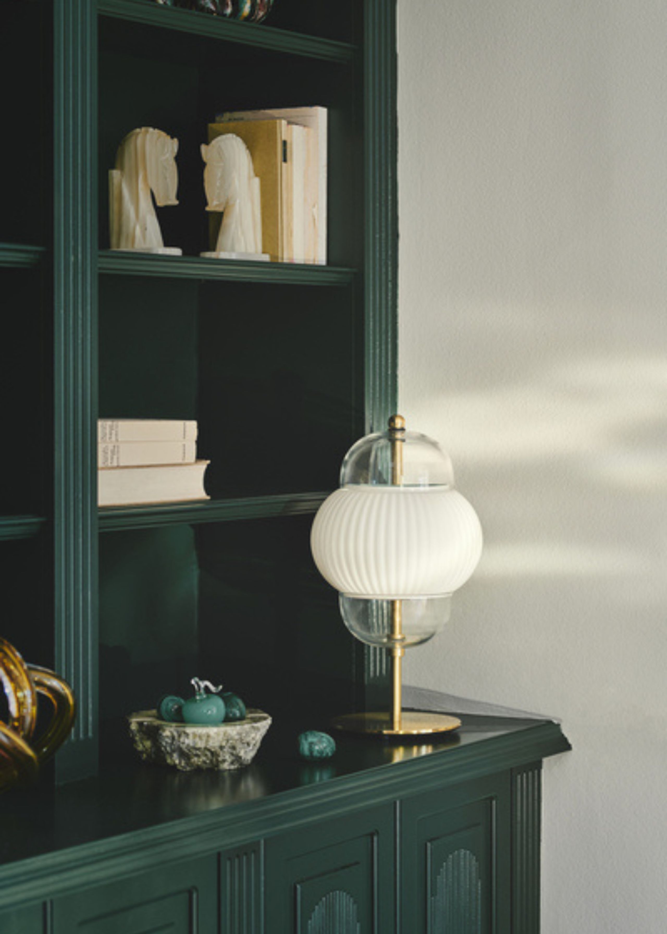 Design By Us - Lamp - Shahin Pendant Lamp - Brass/Opal - Small