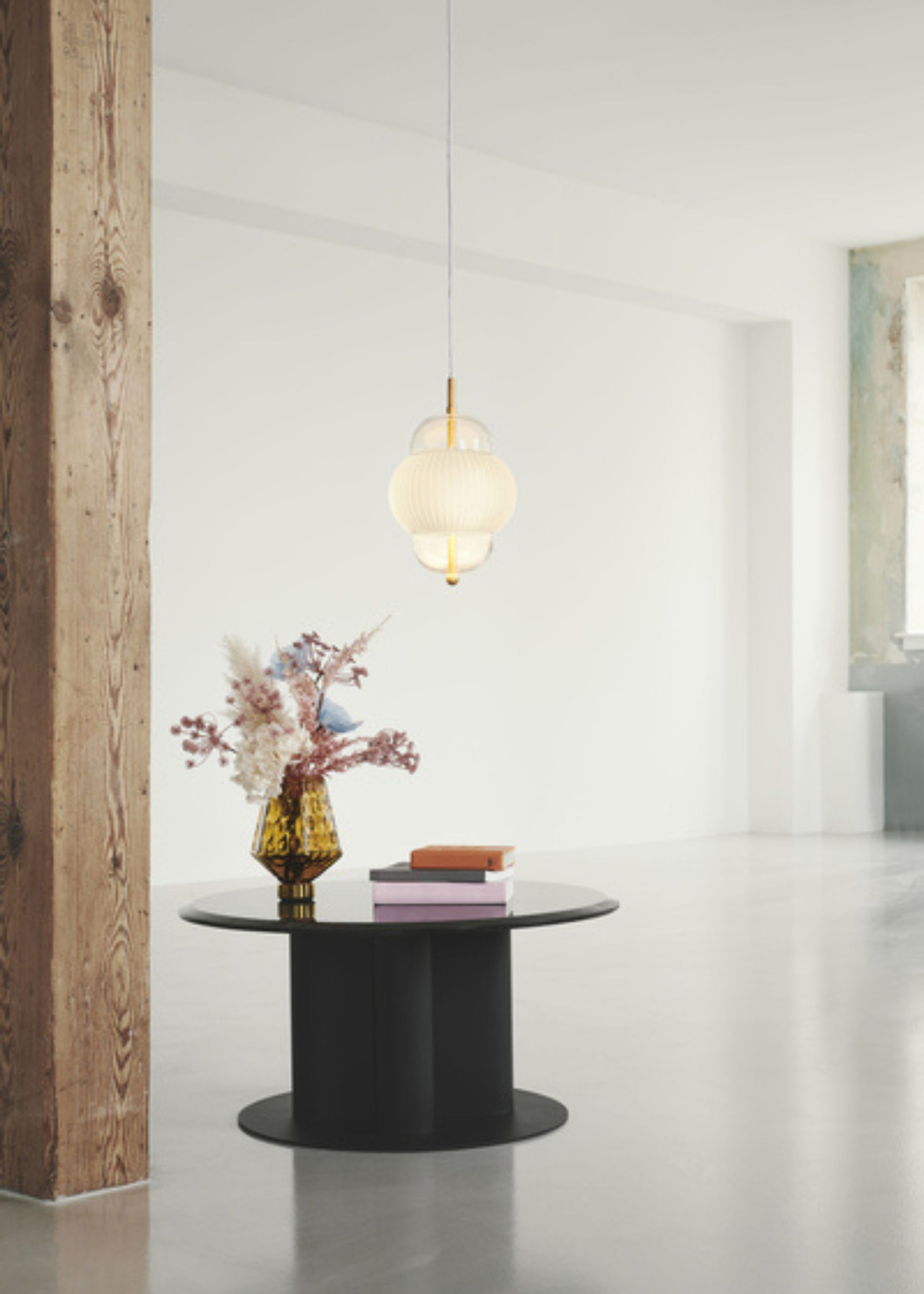 Design By Us - Lamp - Shahin Pendant Lamp - Brass/Opal - Small