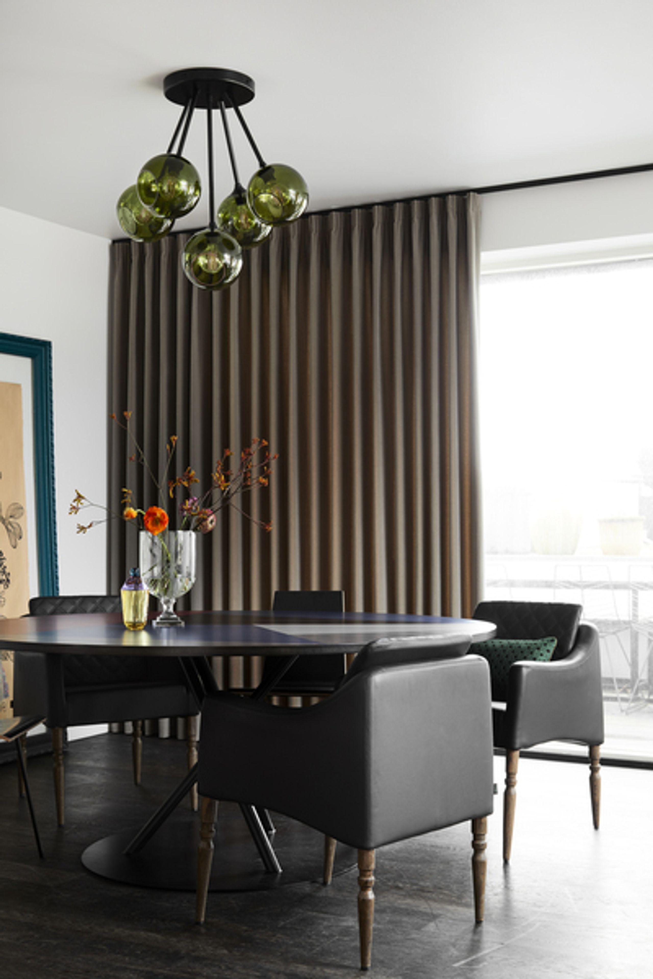 Design By Us - Pendant Lamp - Ballroom Molecule Lamp - Smoke/Silver