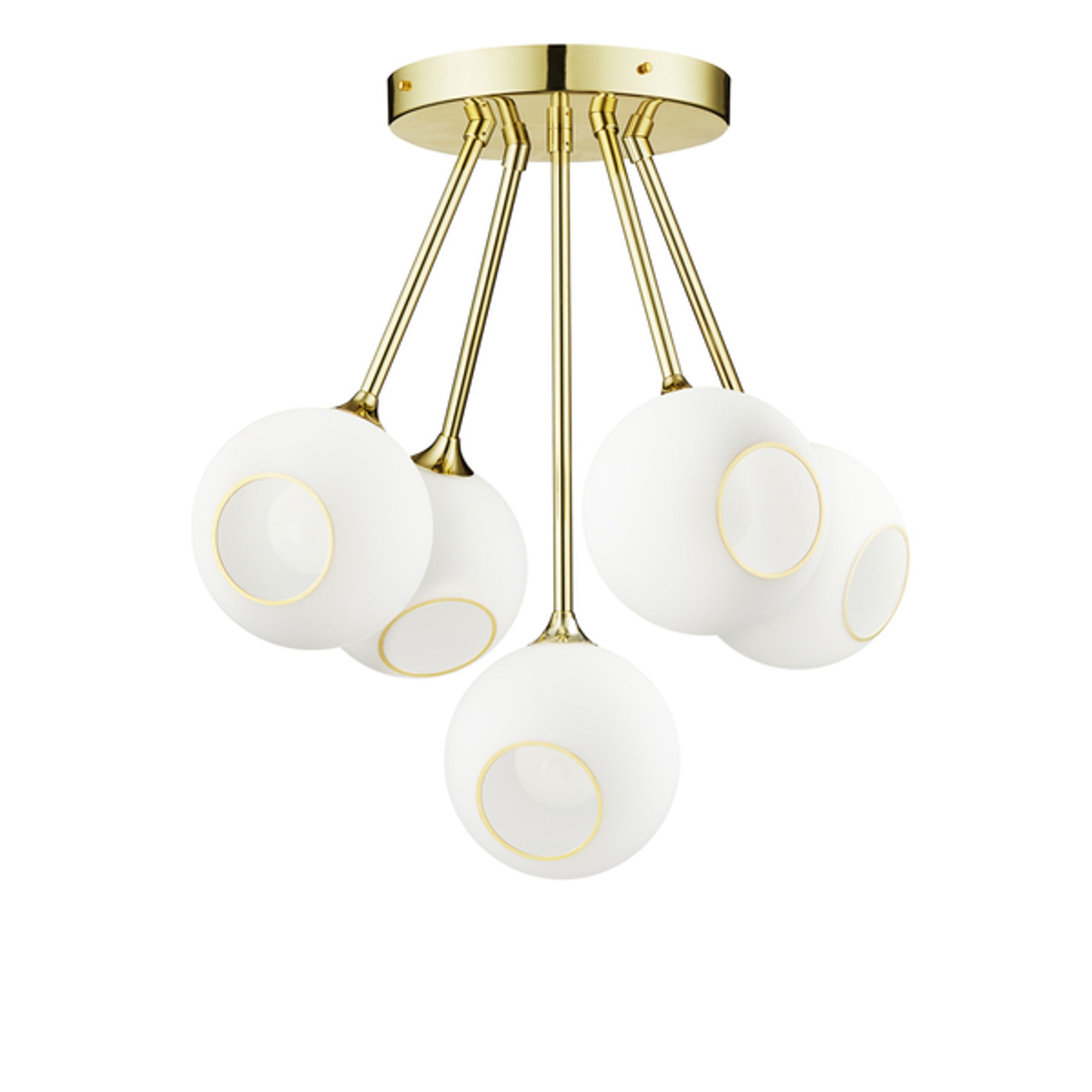 Design By Us - Pendule - Ballroom Molecule Lamp - White/Gold