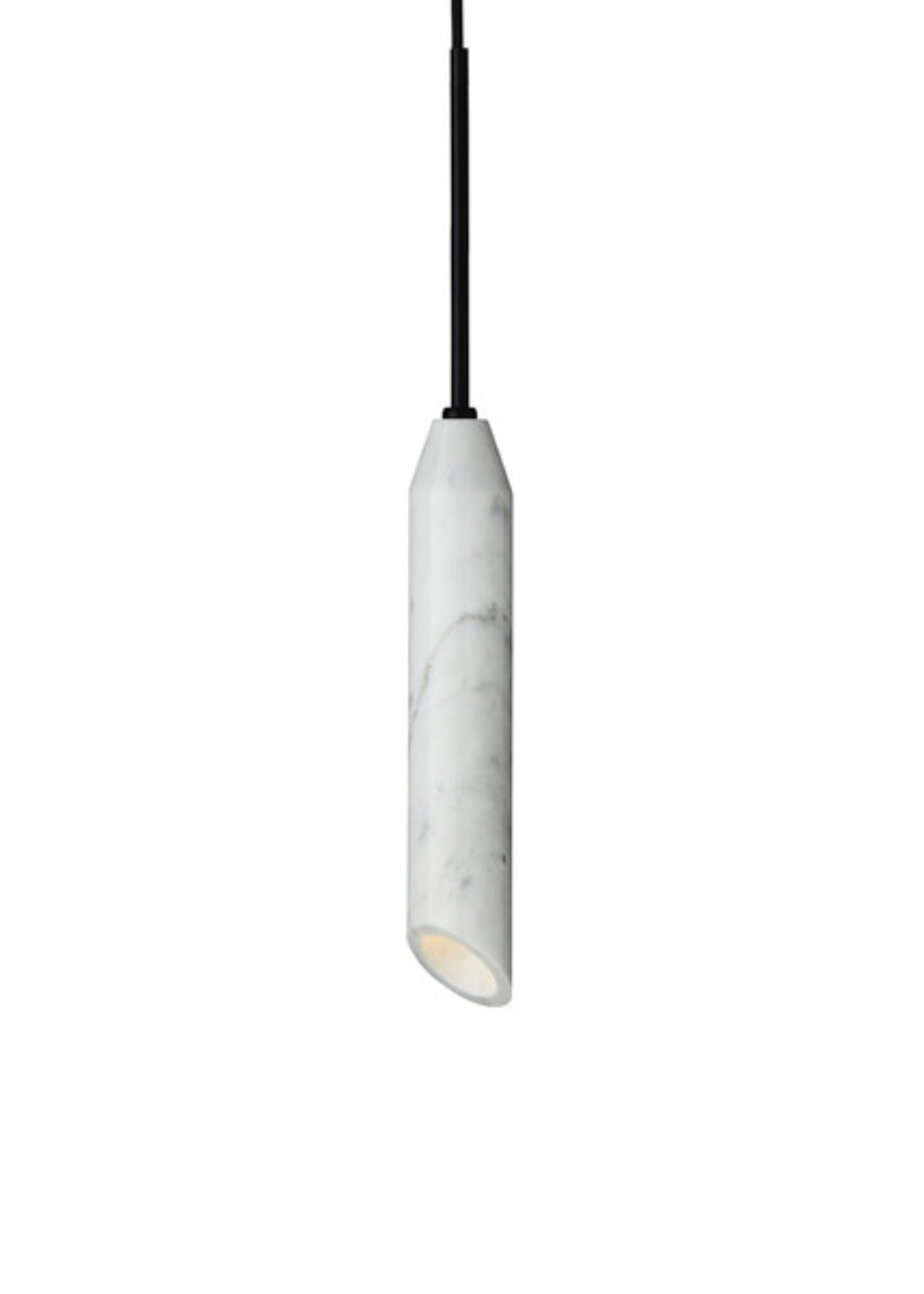 Design By Us - Pendolo - Marble Art Lamp - Carrara/White