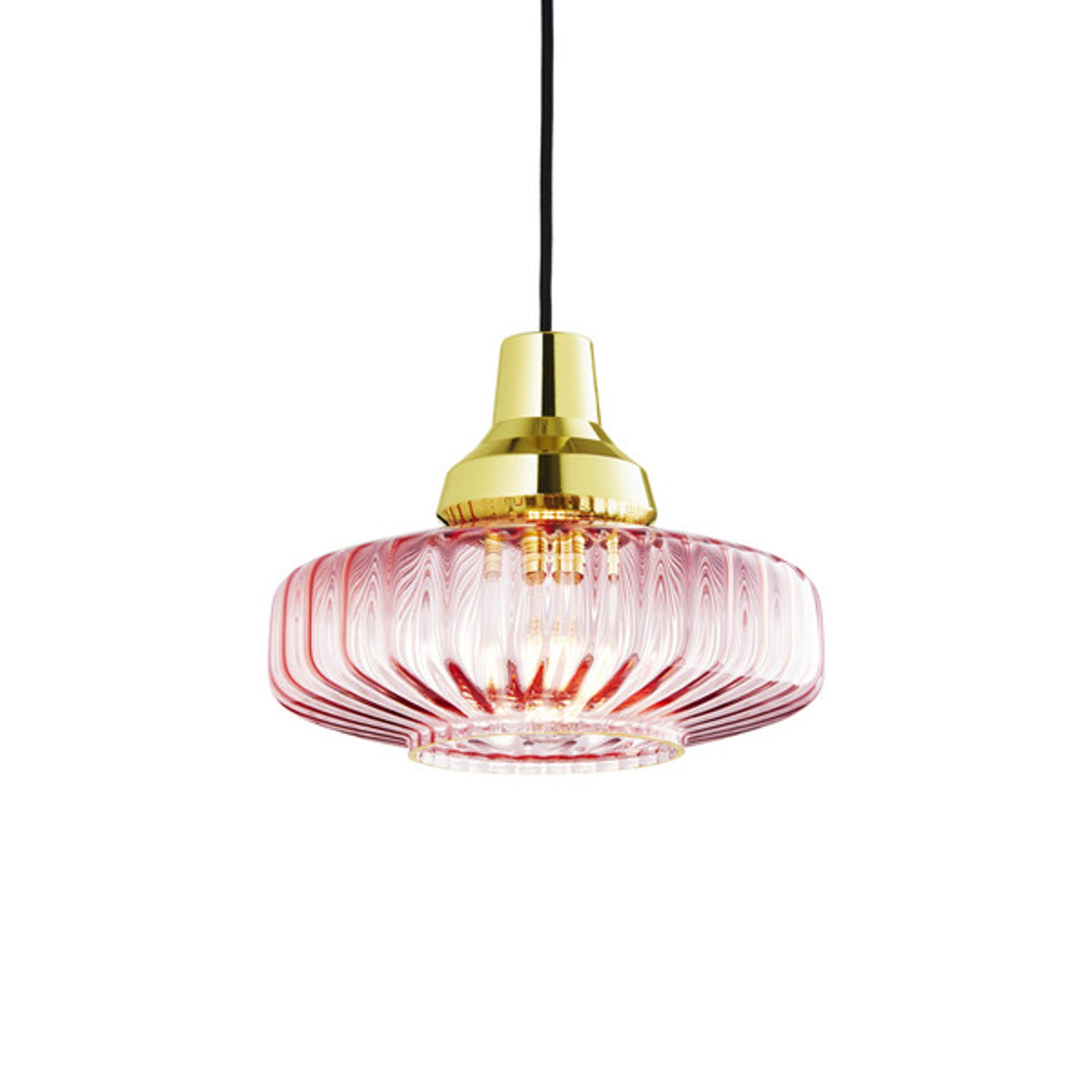 Design By Us - Pendel - Wave Optic Pendant Lamp - Rose/Gold