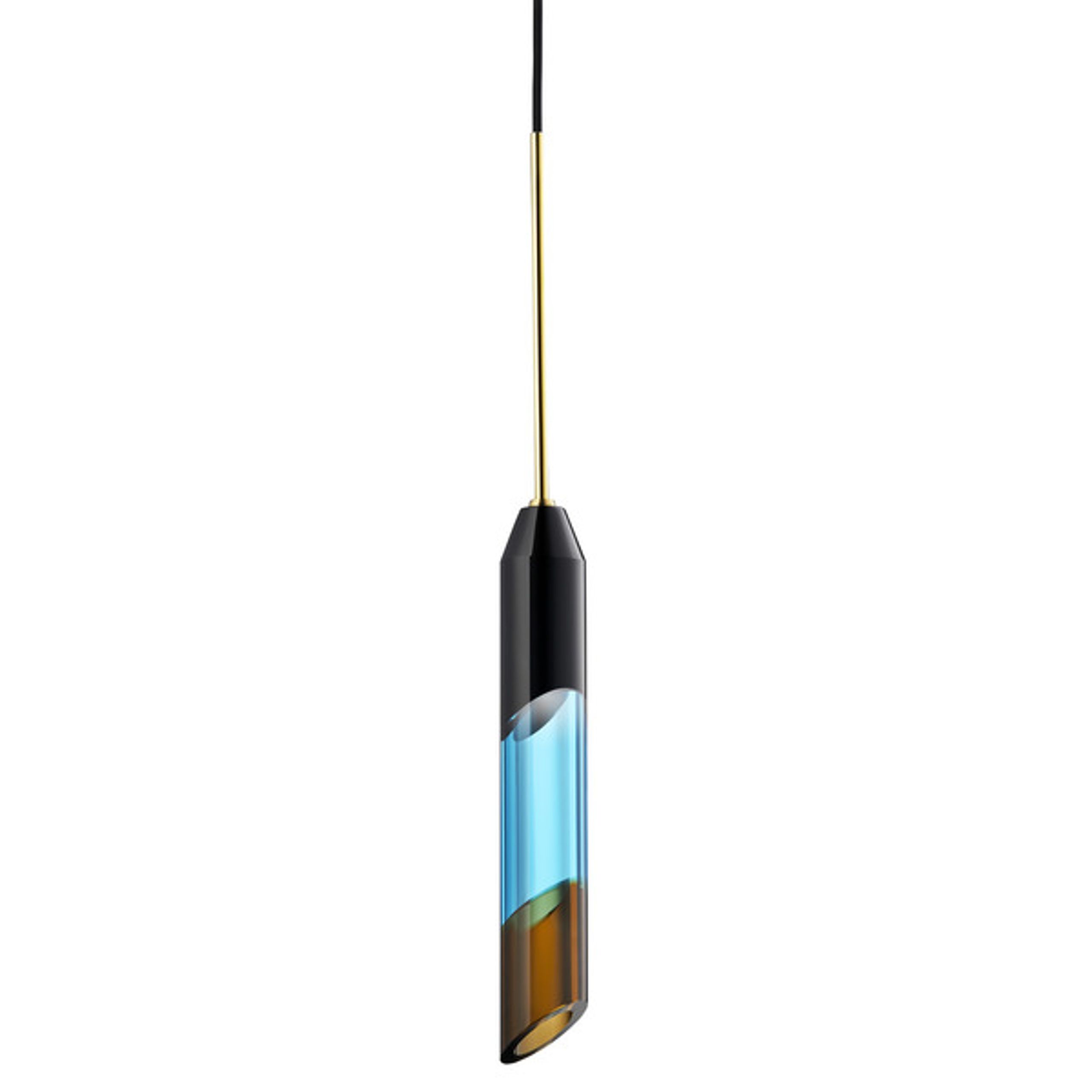 Design By Us - Pendler - Carnival Pendant Lamp - No. 3 - Black/Azure/Brown