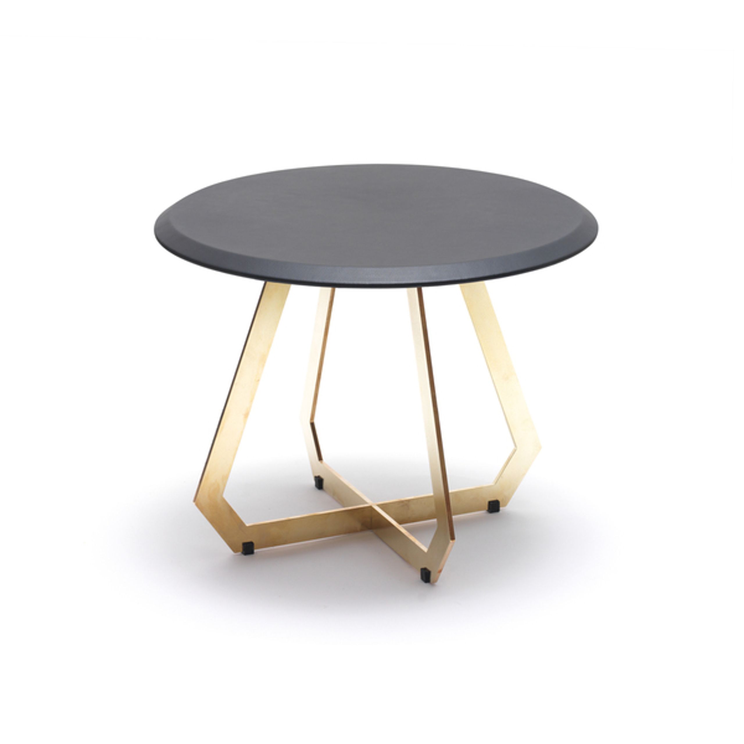 Design By Us - Coffee table - Fetish Table - Black Leather - Gold