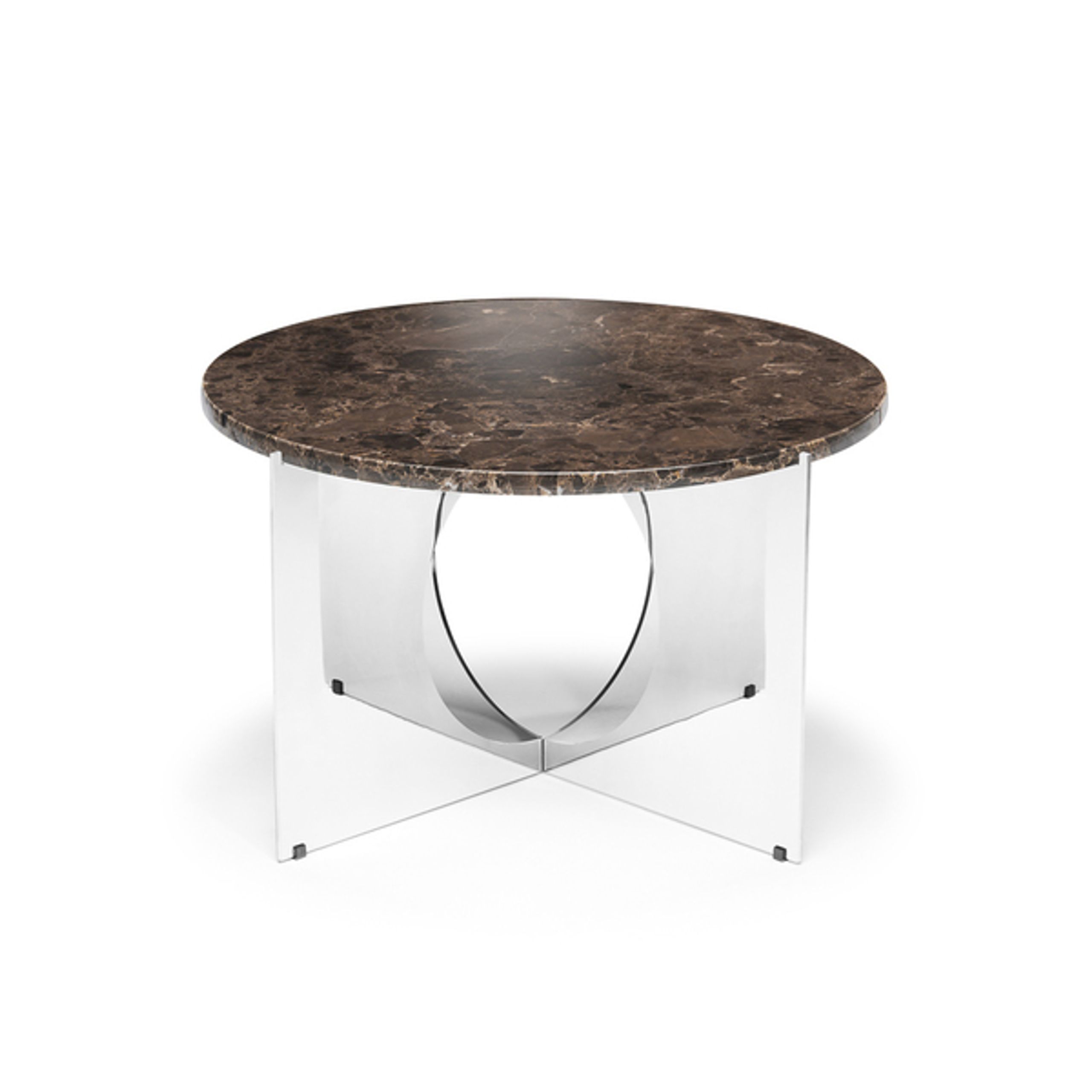 Design By Us - Coffee table - This Is Art Table - Marble - Brown - Chrome