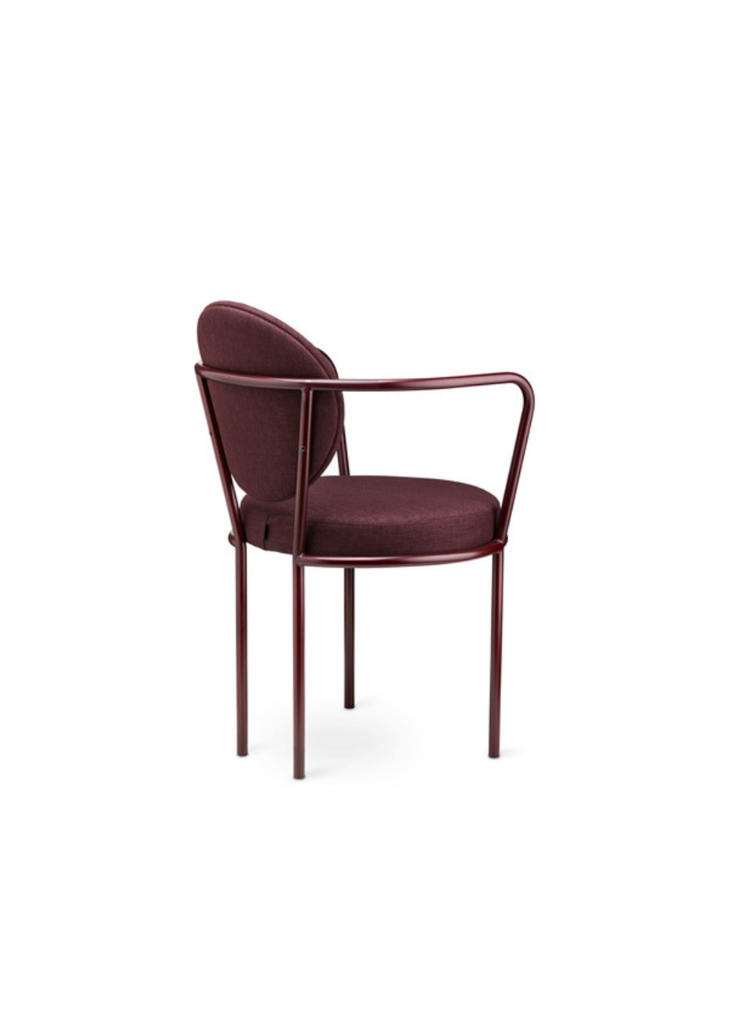 Design By Us - Spisebordsstol - Casablanca Chair - Colored Frame - Trevira CS Kvadrat Reflect Relate - Plum