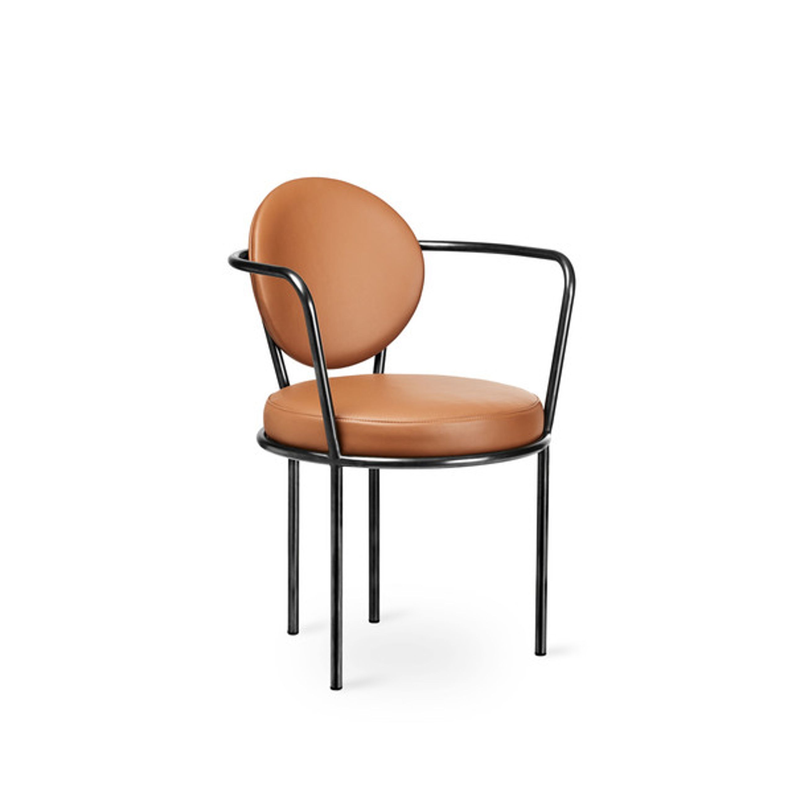 Design By Us - Dining chair - Casablanca Chair – Raw Frame - Leather Bent Hansen Zenso 2 - Cognac