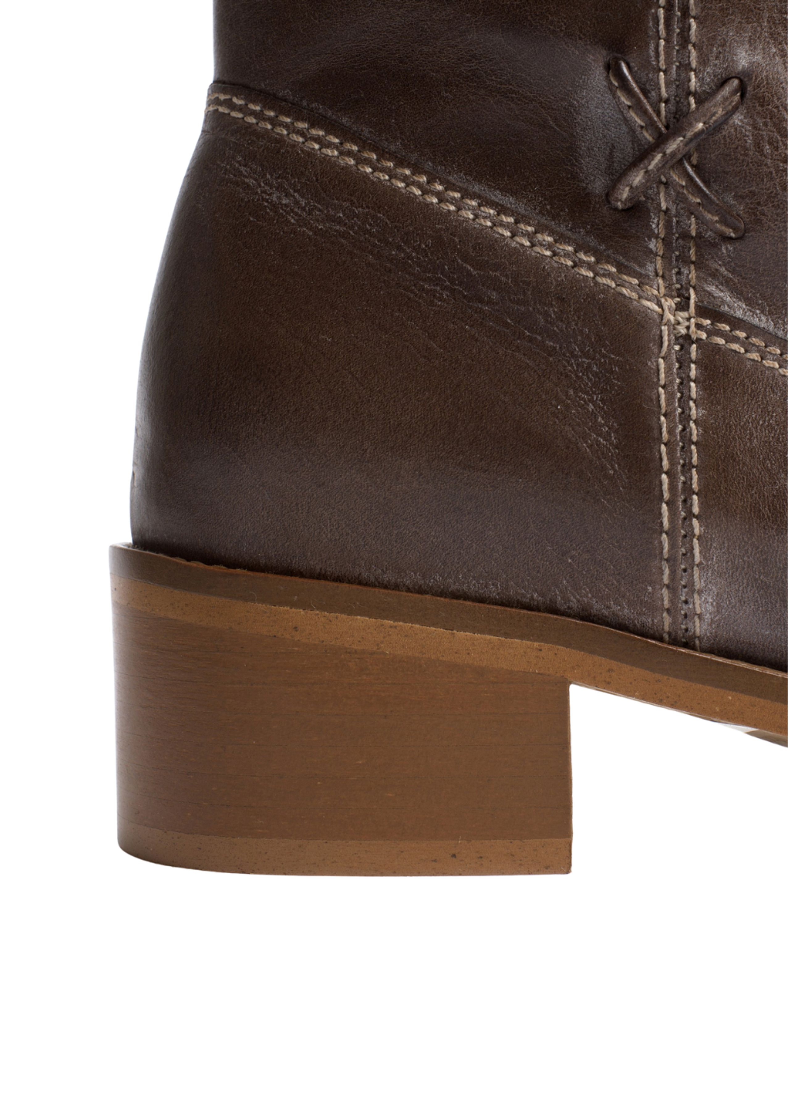 DICO - Buty - Julia Laces Boots - Dark Brown (Escovado Leather)