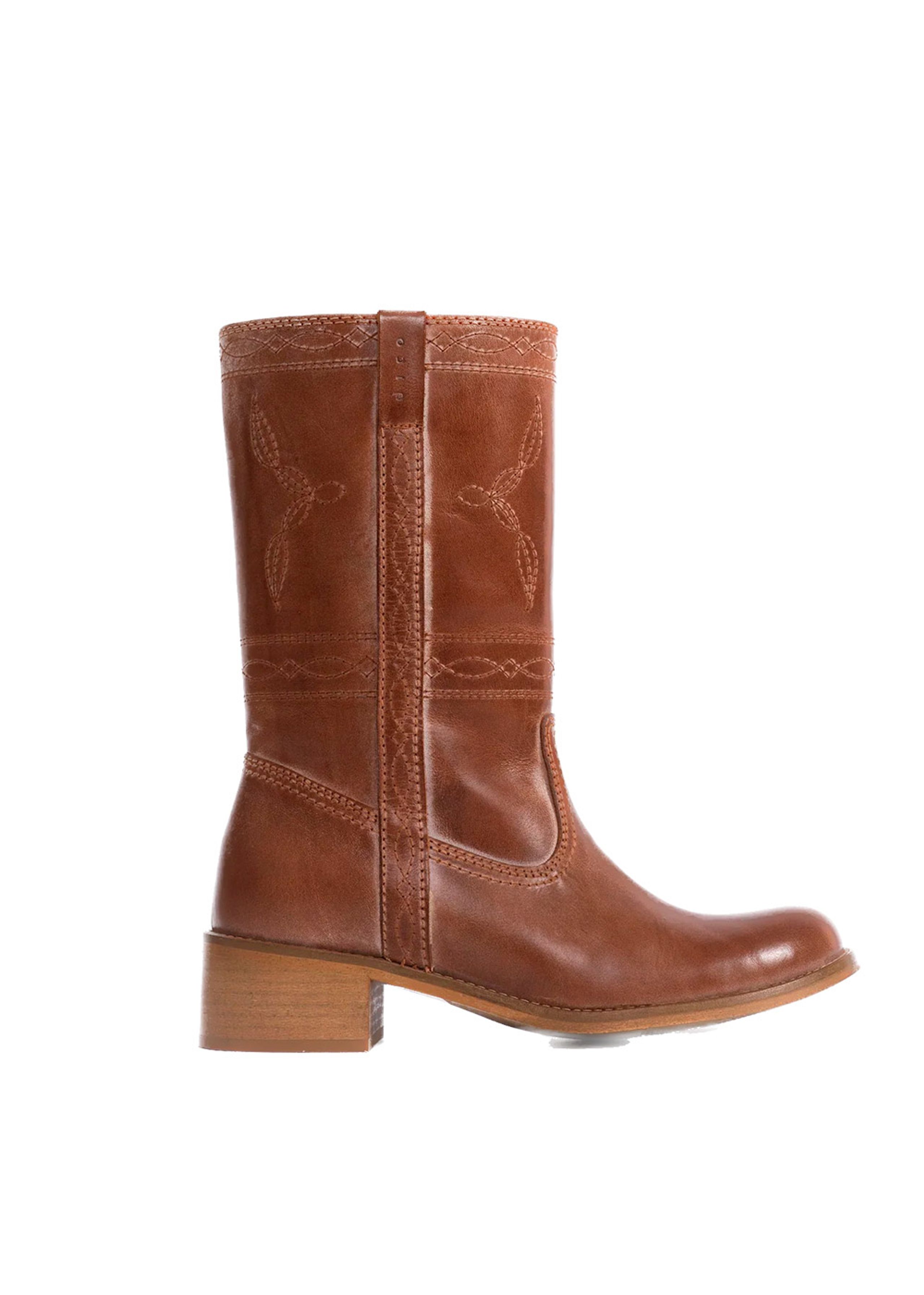 DICO - Boots - Julia Western Stitching - Cognac