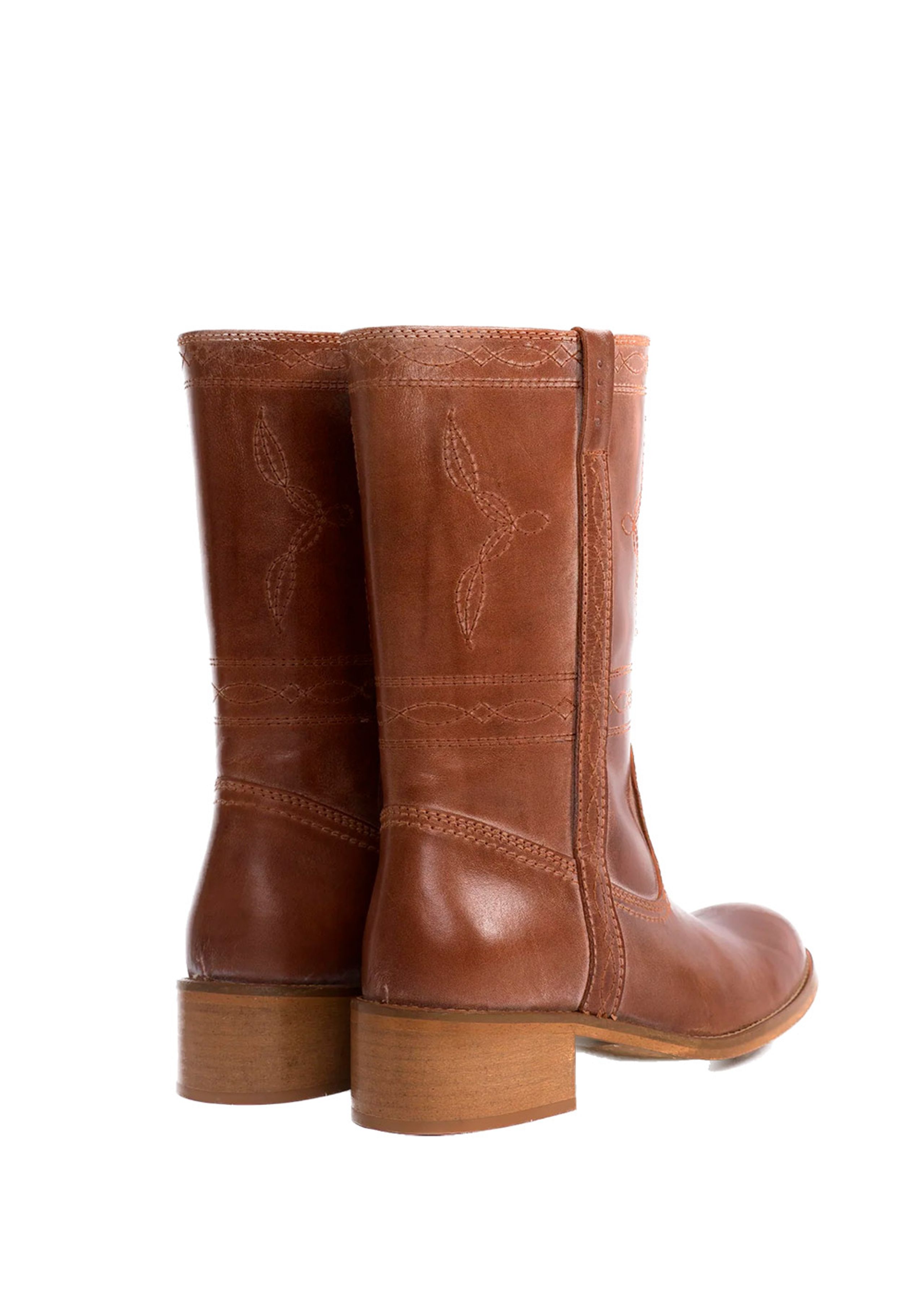 DICO - Boots - Julia Western Stitching - Cognac