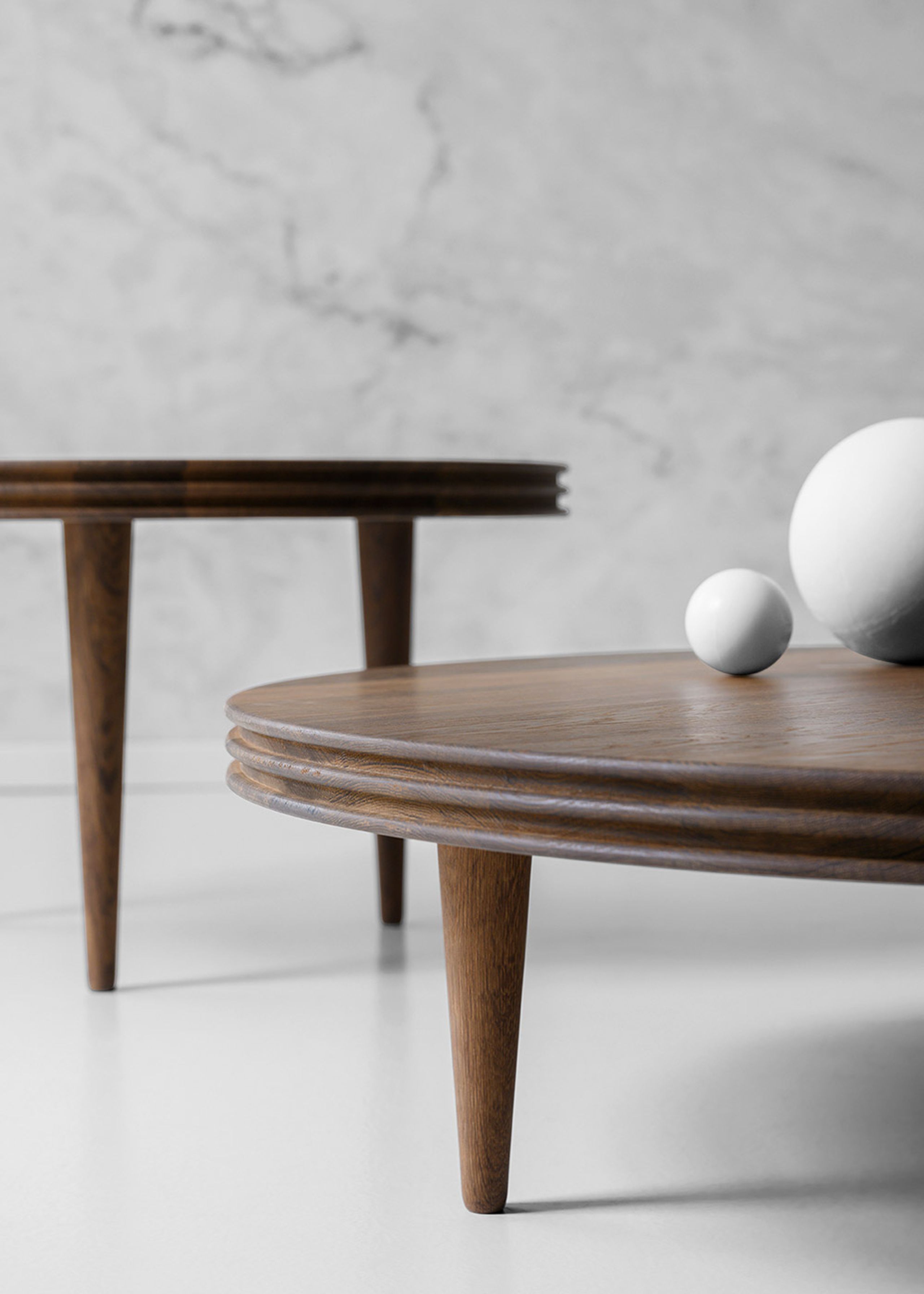 dk3 - Sofabord - Groove Coffee Table - Smoked Oak