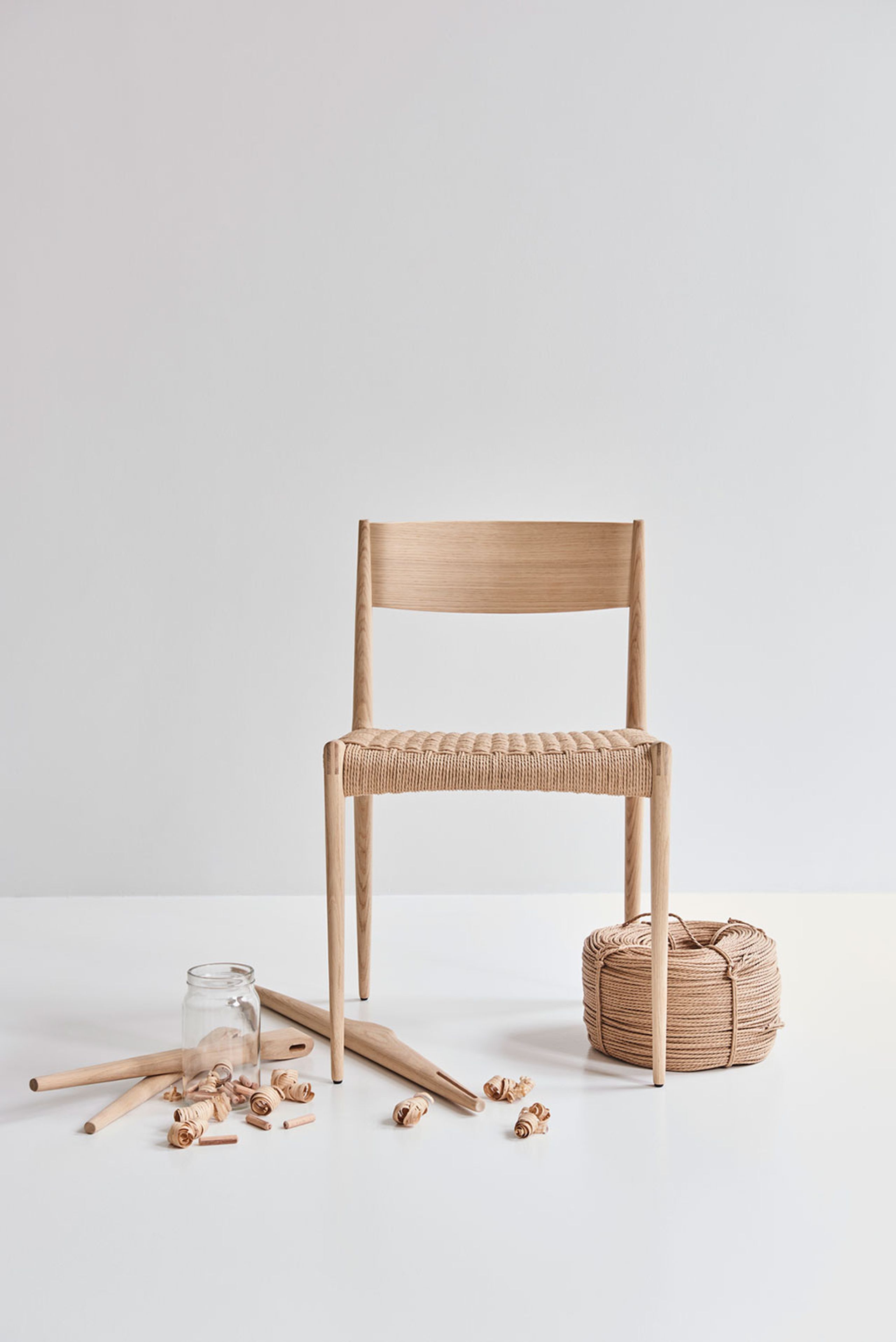 dk3 - Stol - PIA CHAIR - Eg - Hvid olie