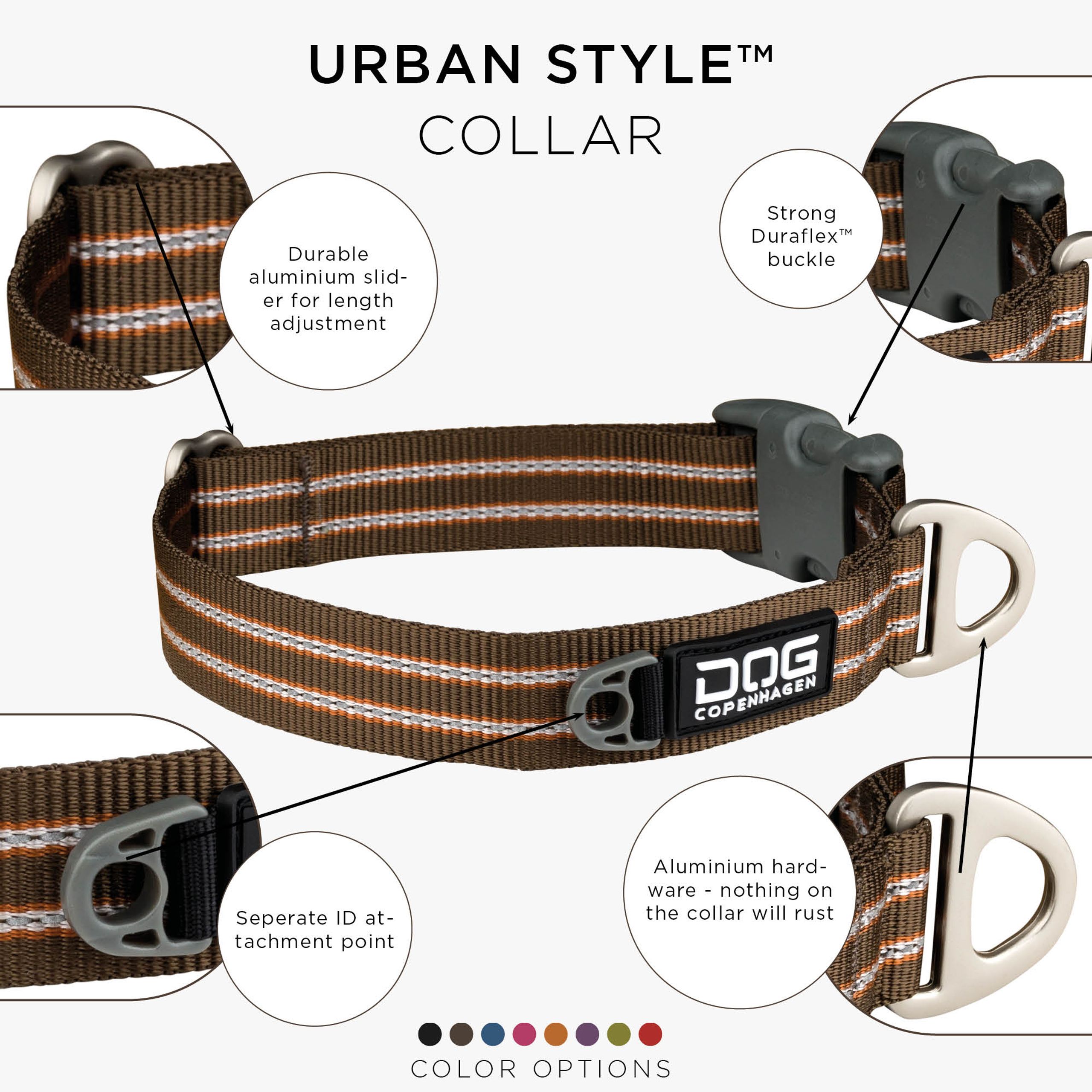 Dog Copenhagen - Collari per cani - Urban Style Collar - Mocca