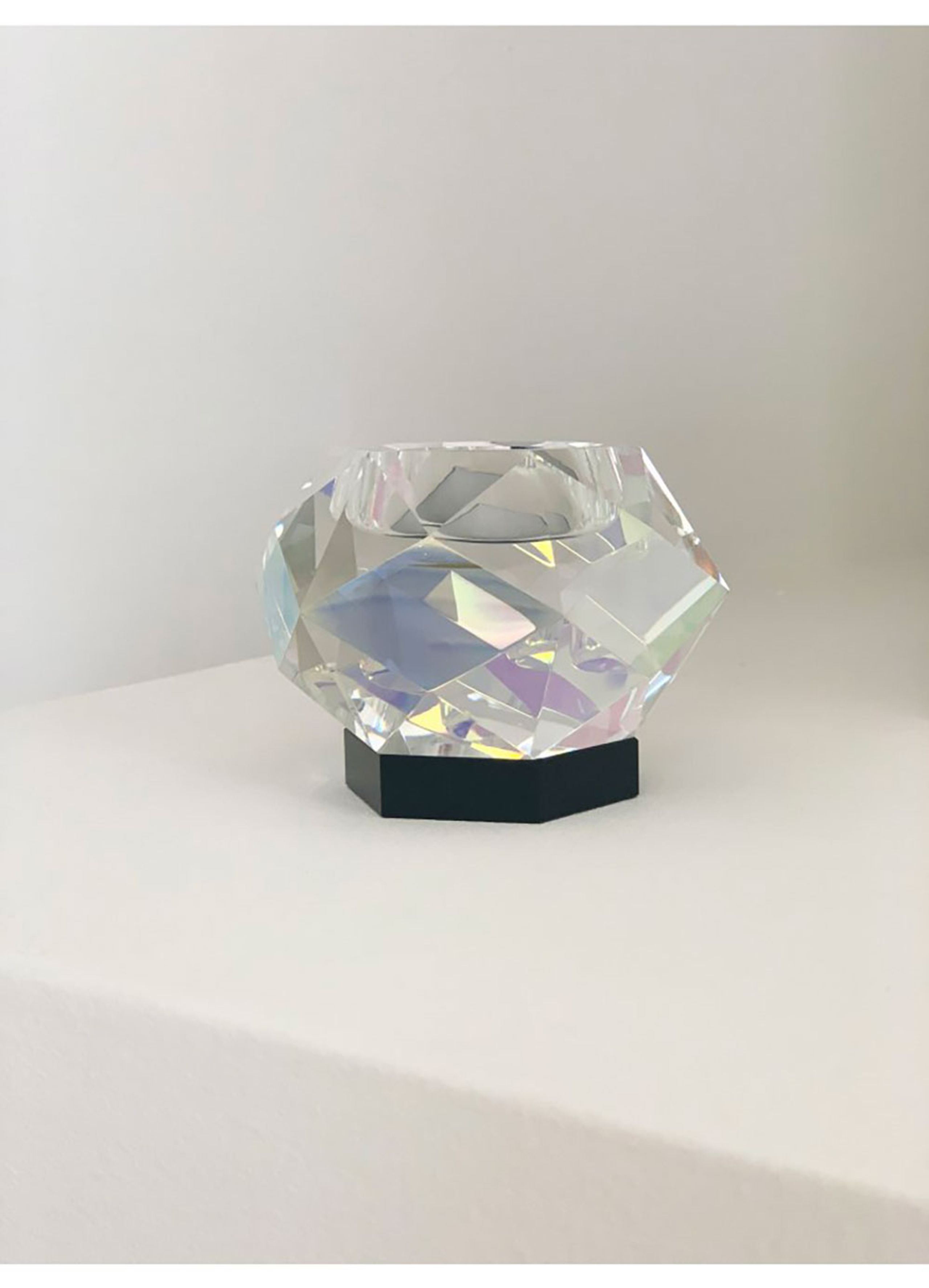 eden outcast - Svícen - Glam Tealight Holder - Glam Clear Black