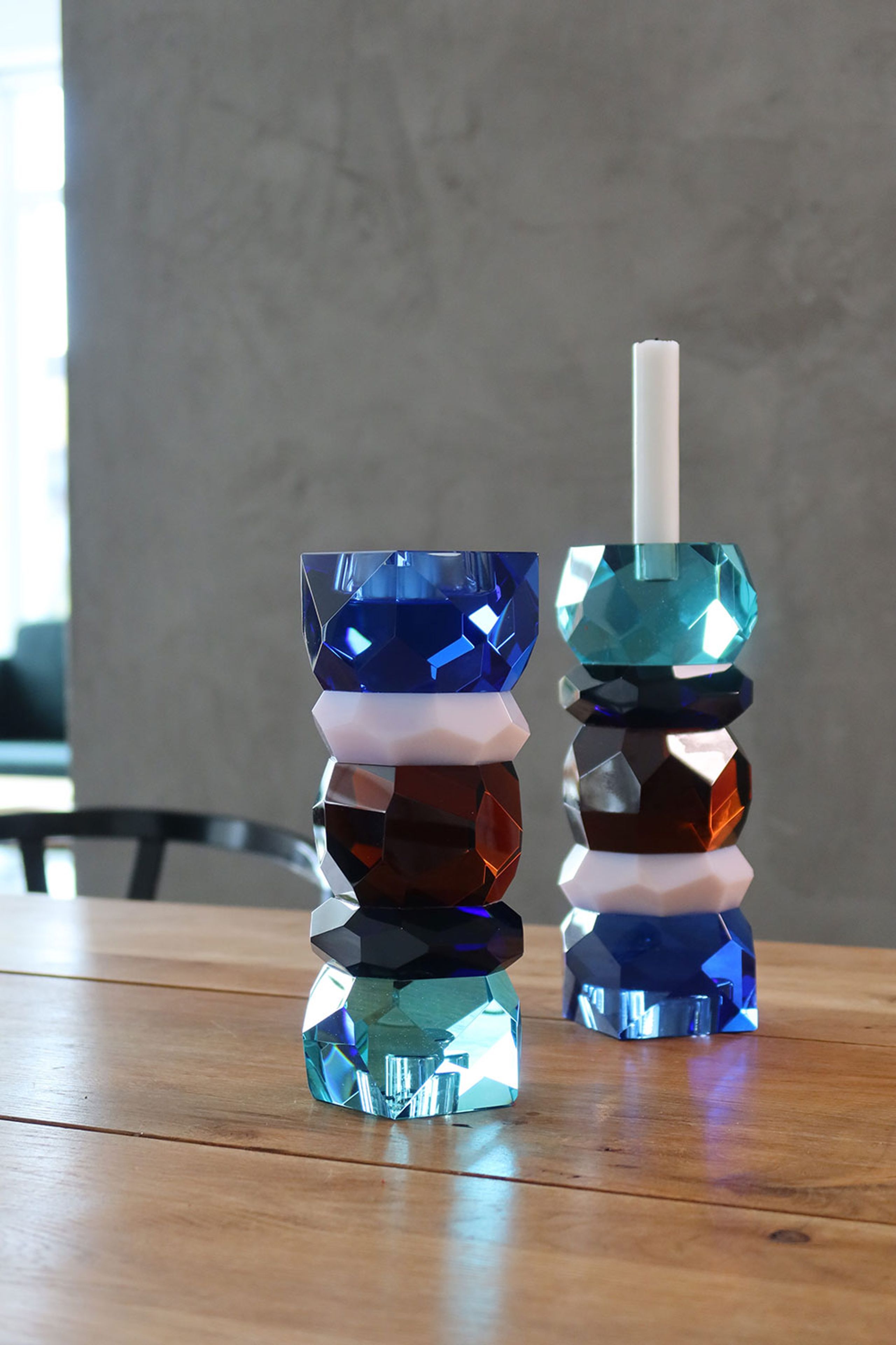 eden outcast - Candlestick - Eden Outcast - Raw - Raw blue