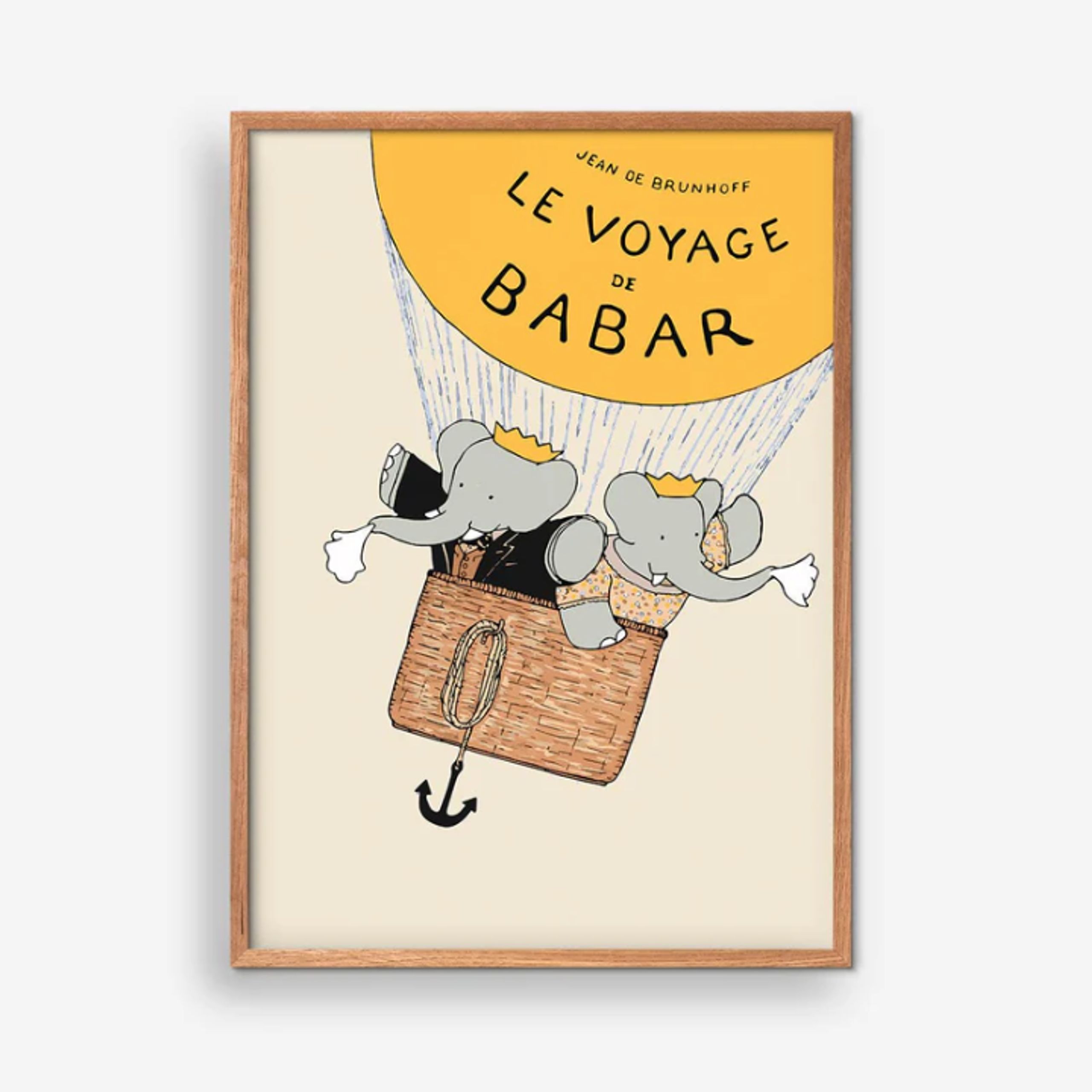 Empty Wall - Póster - Jean de Brunhoff - Voyage de Babar