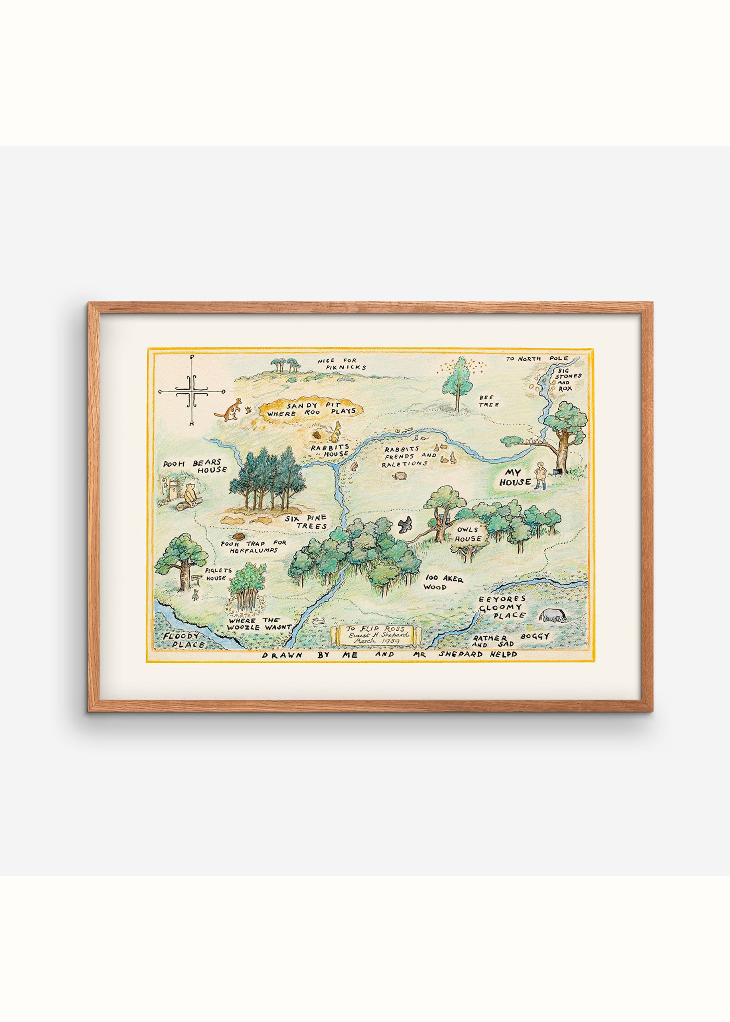 Empty Wall - Poster - Winnie The Pooh - Hundred Acre Wood