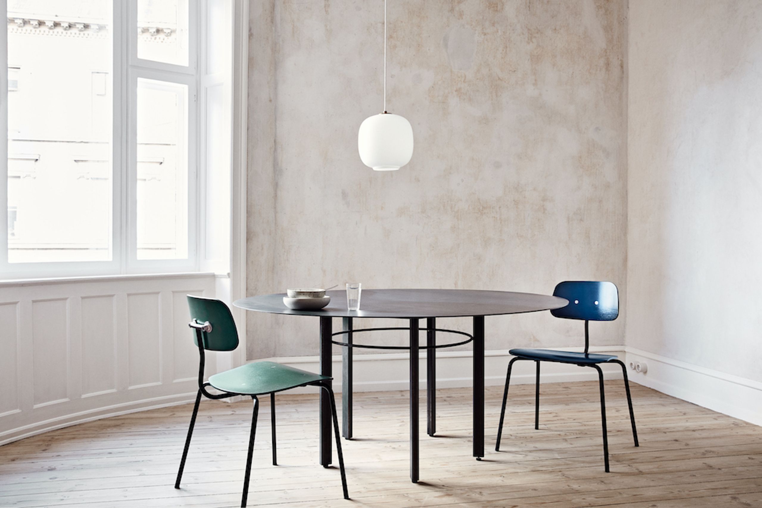 Engelbrechts - Chair - KEVI 2060 - Oak/Chrome