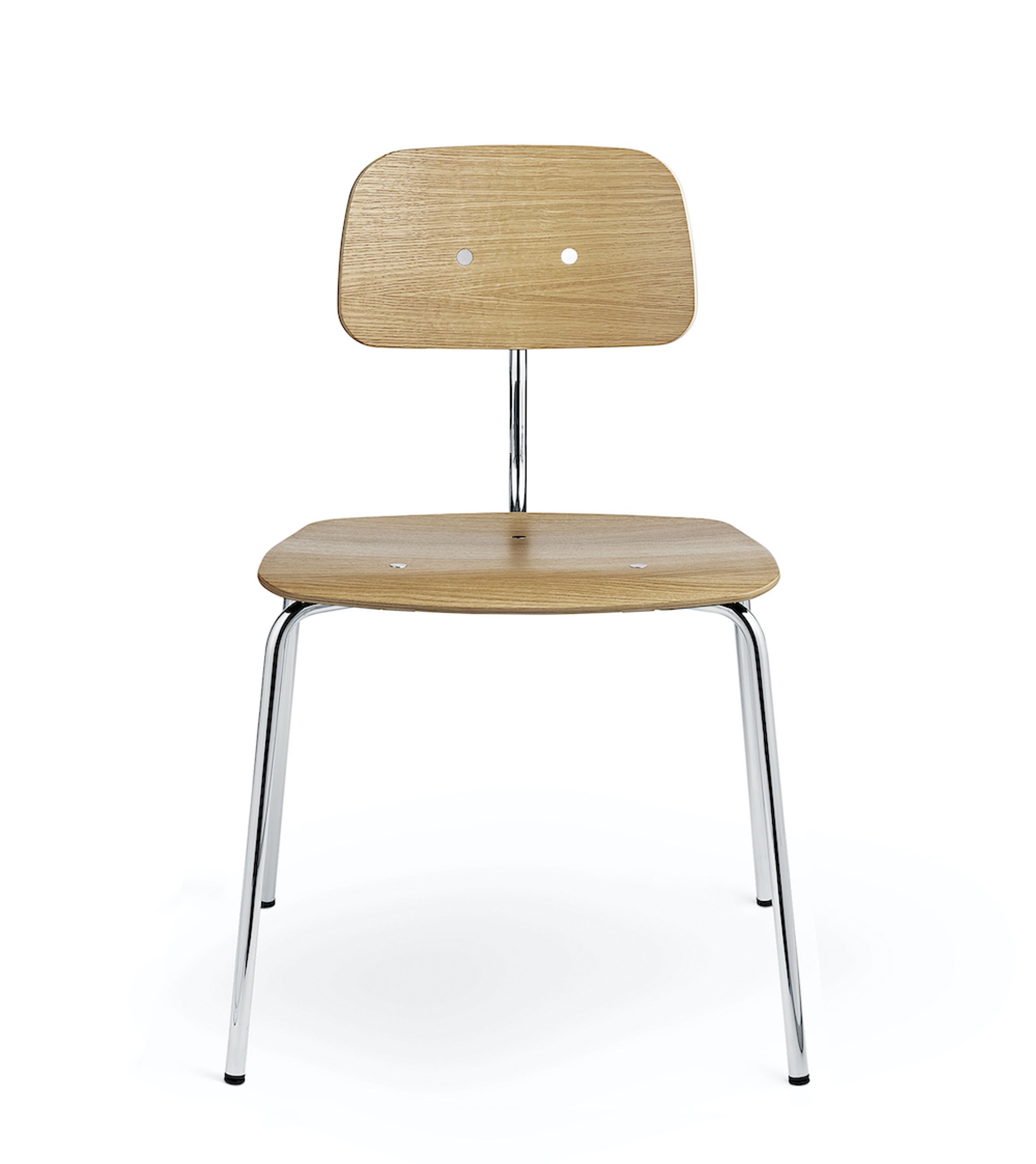 Engelbrechts - Chair - KEVI 2060 - Oak/Chrome
