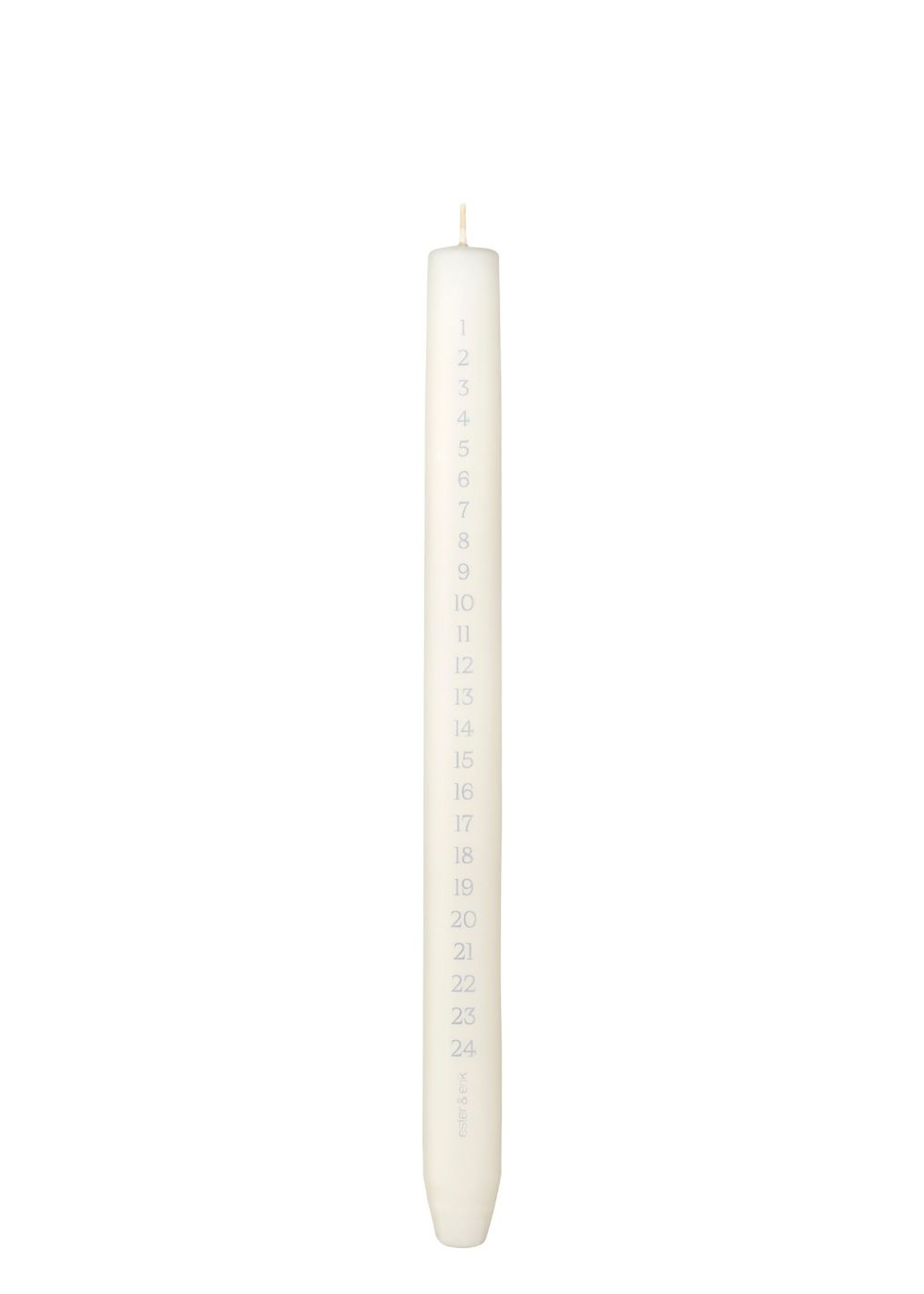 Ester&Erik - Calendar candle - Cylindrical Calendar Candle by Ester&Erik - Ivory