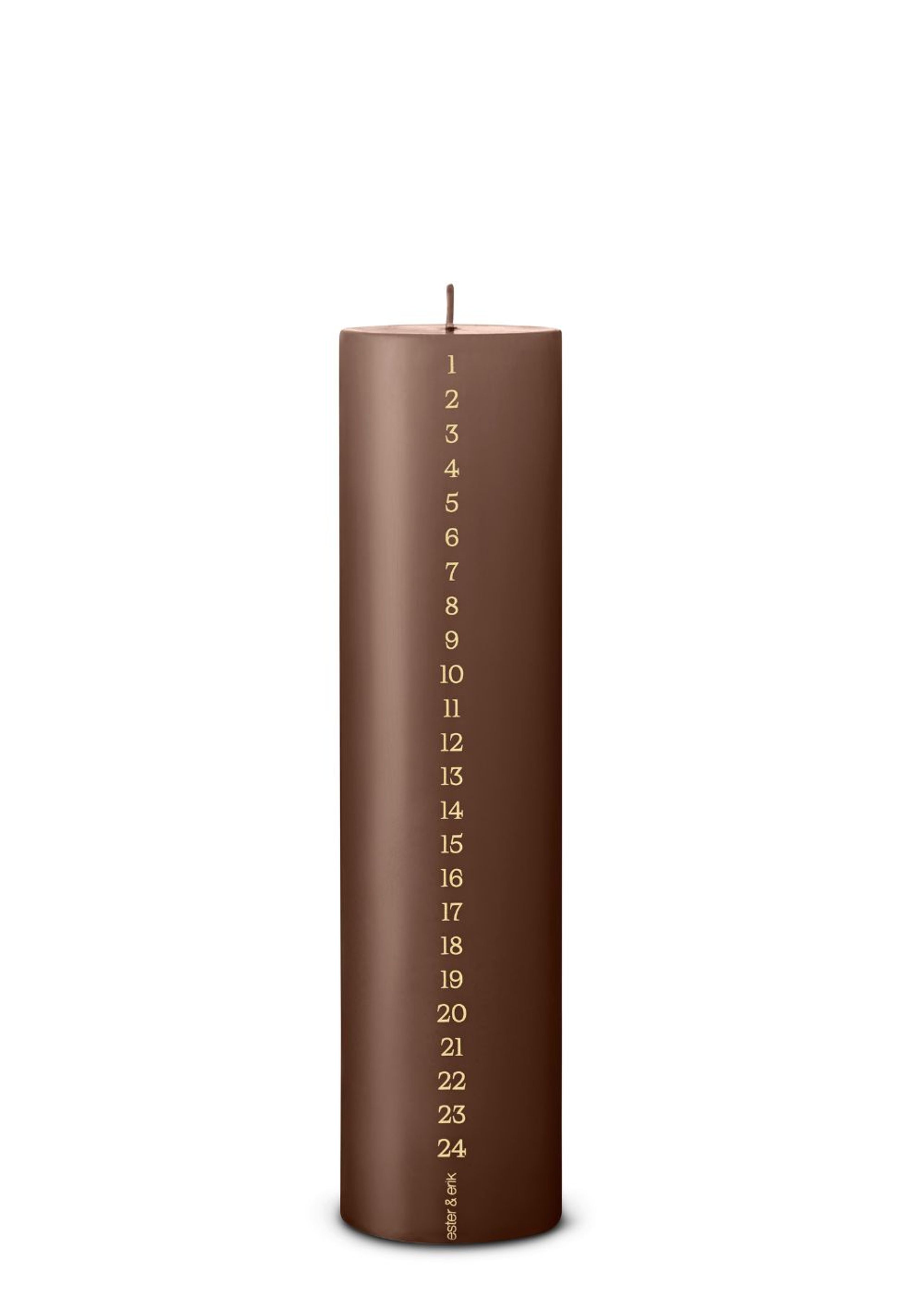 Ester&Erik - Calendar candle - Block Calendar Candle 6 cm by Ester&Erik - Hazelnut
