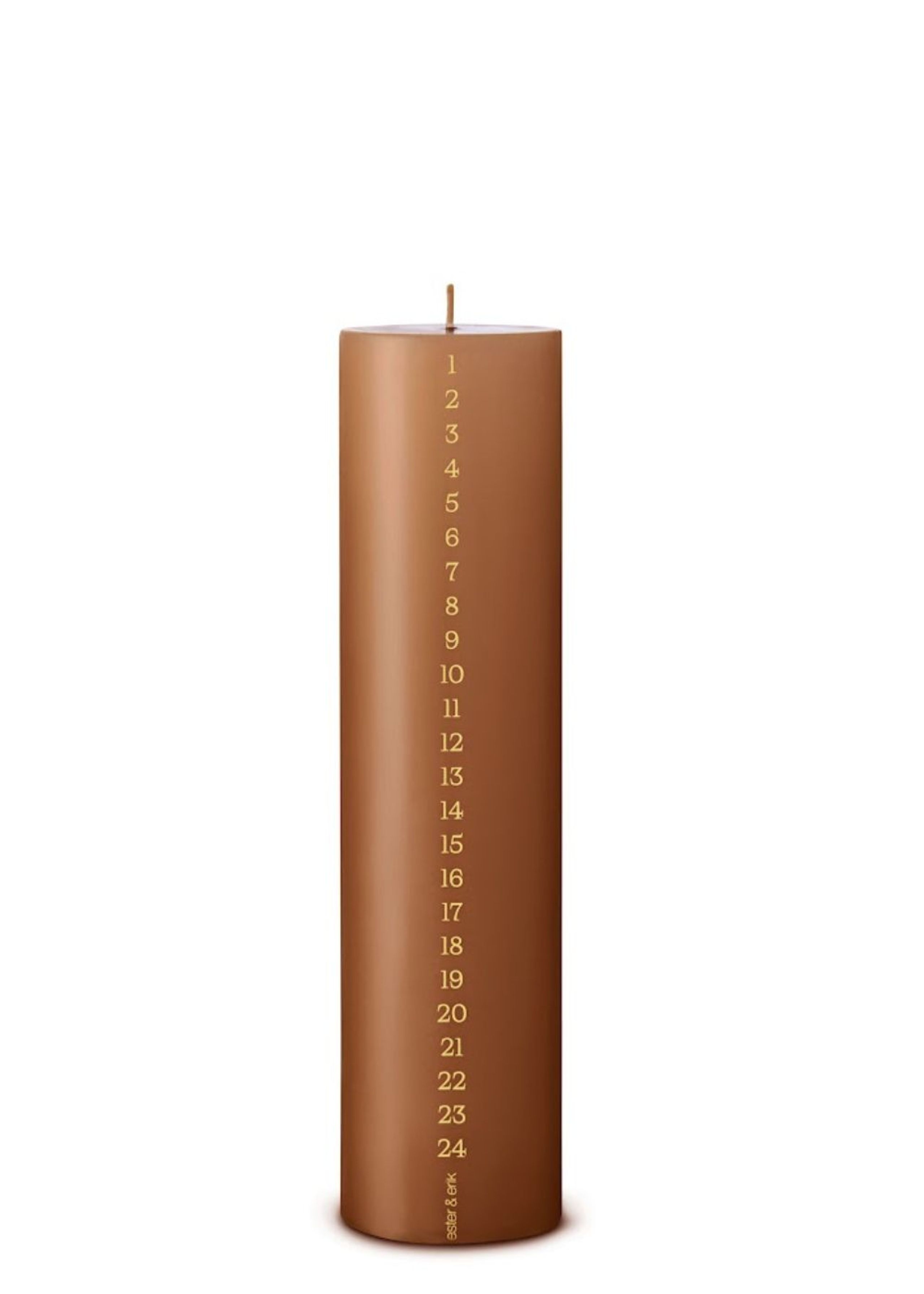 Ester&Erik - Vela de calendário - Block Calendar Candle 6 cm by Ester&Erik - Raw Toffee