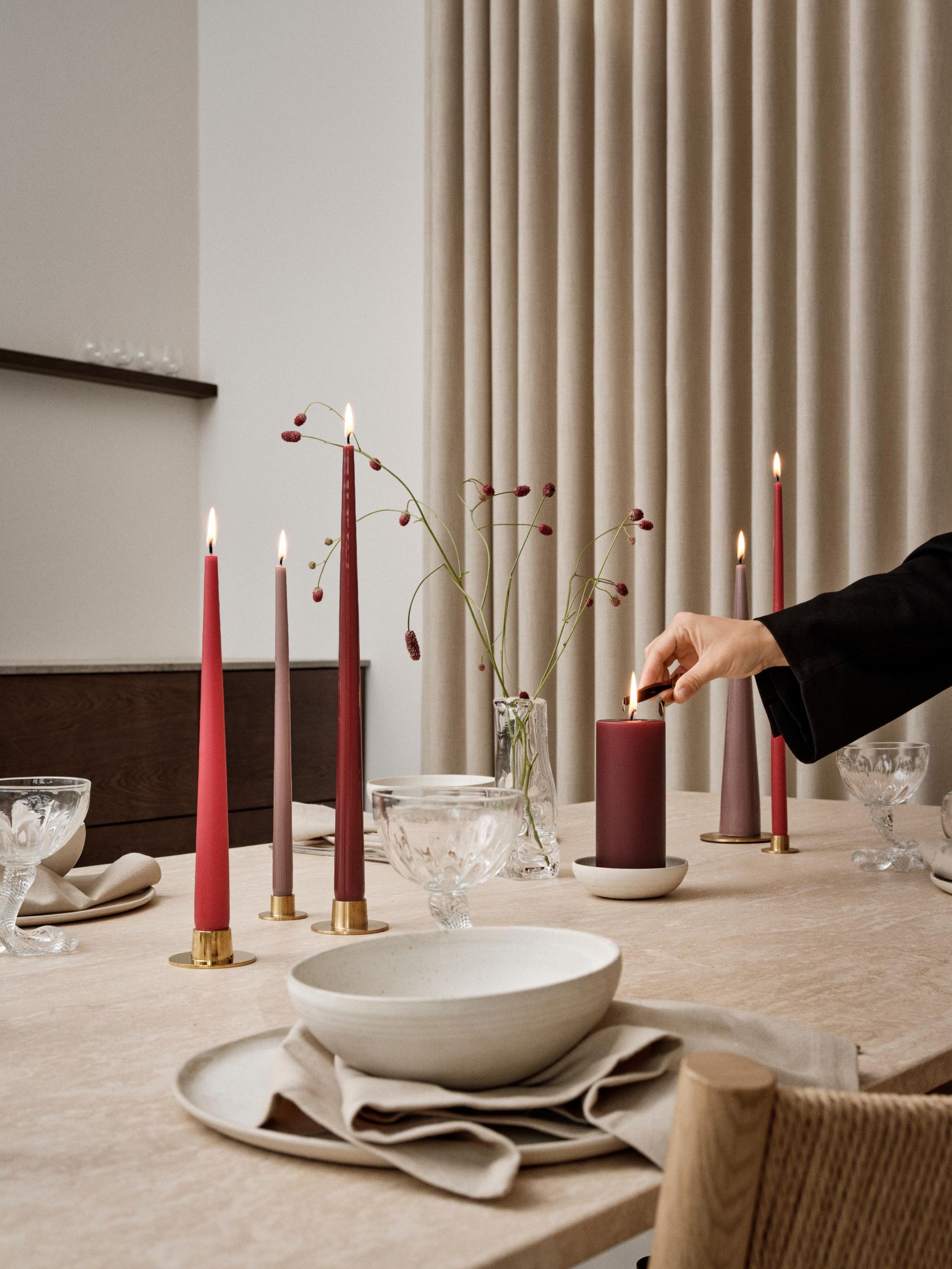 Ester&Erik - Kynttilänjalka - Candlesticks - Brushed gold - 2 pcs