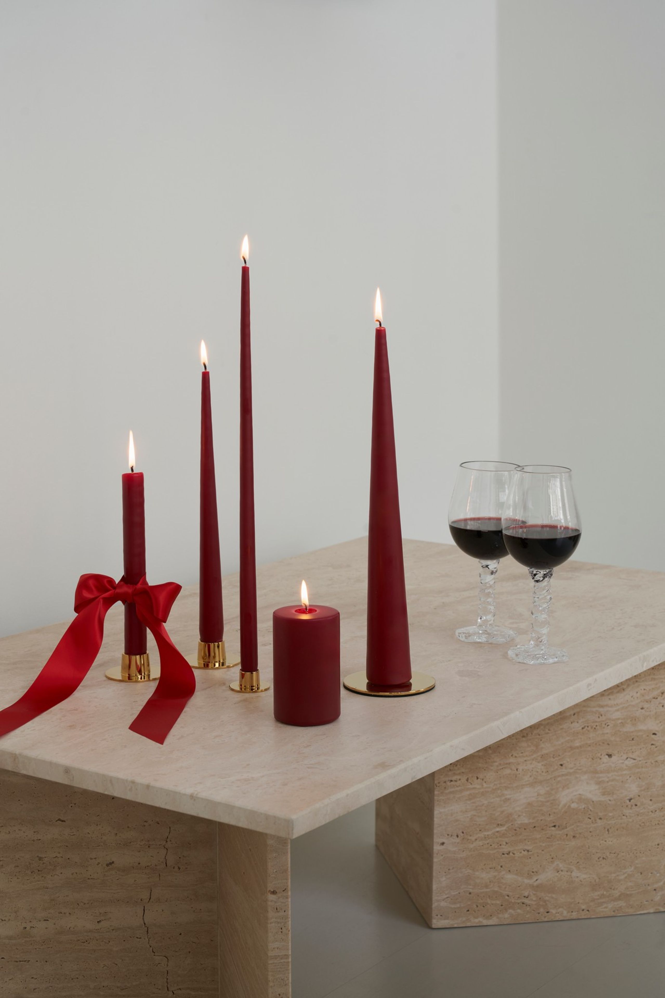 Ester&Erik - Stearinlys - 4 stk. // Stagelys 32 cm. af Ester&Erik - Lak, Wine