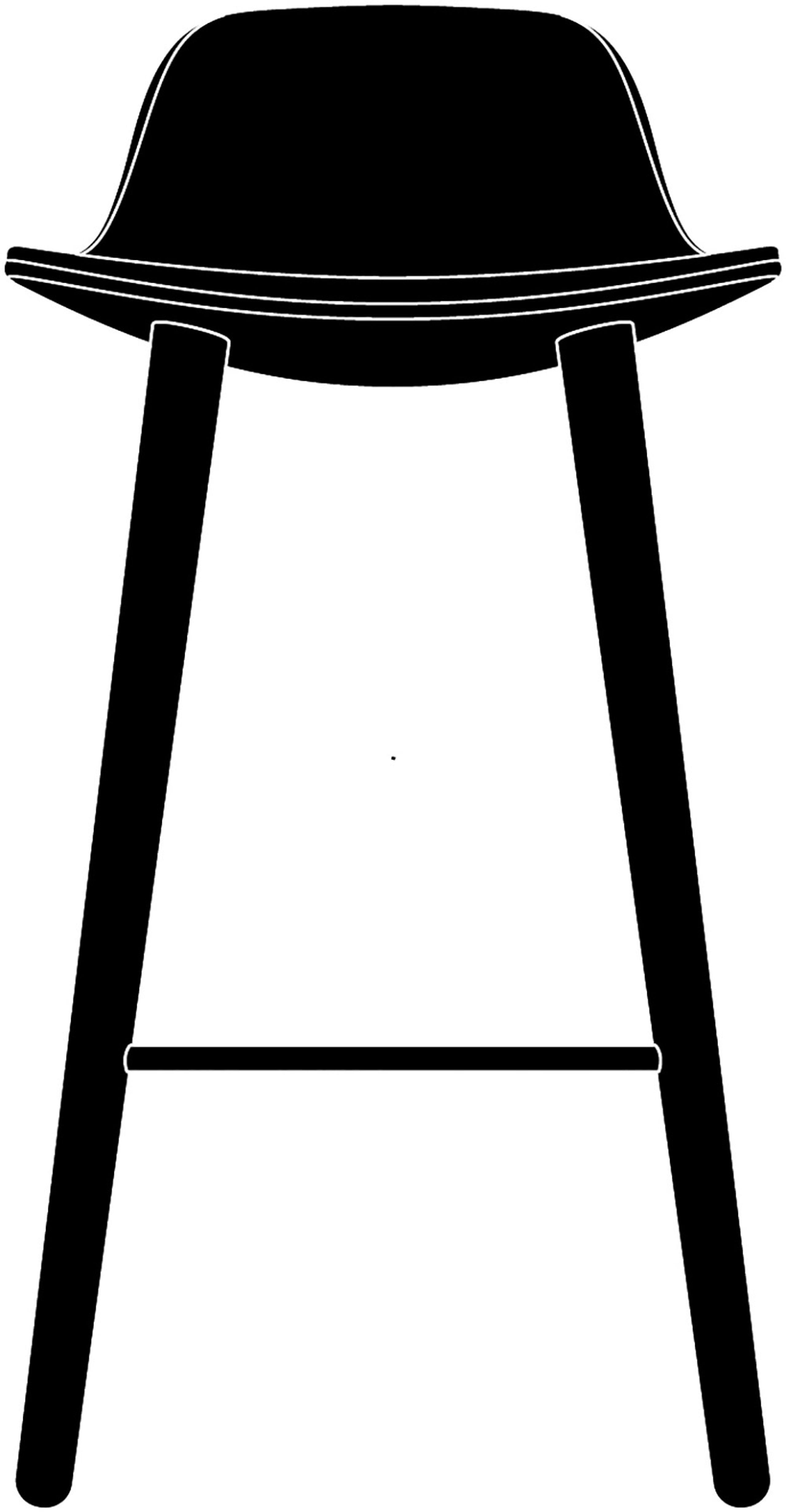 Eva Solo - Barstol - Abalone bar stool - Oak, Nature / Leather: Cognac