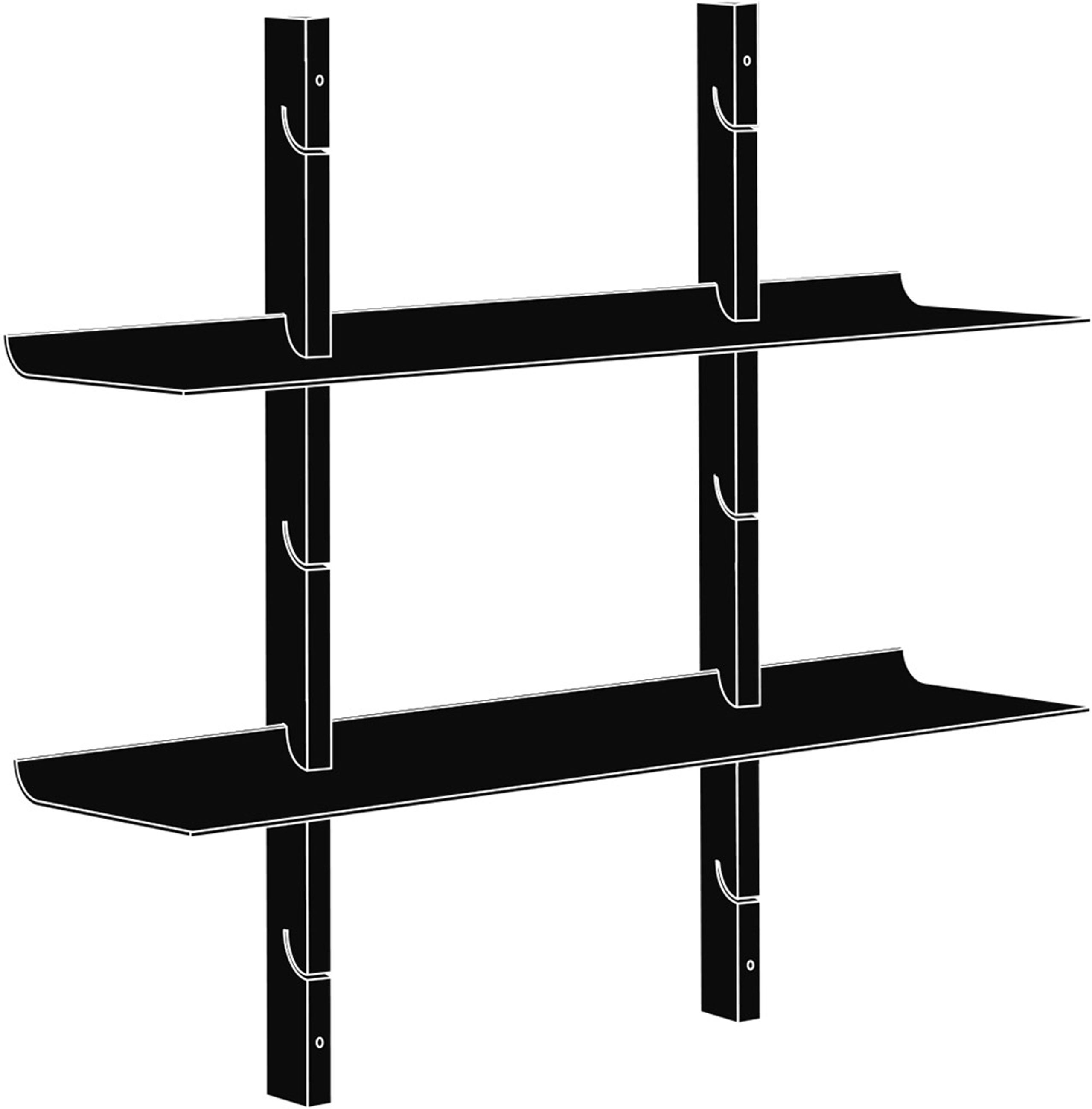 Eva Solo - Wyświetlacz - Smile shelving system - Short Stringer / Nature Oak