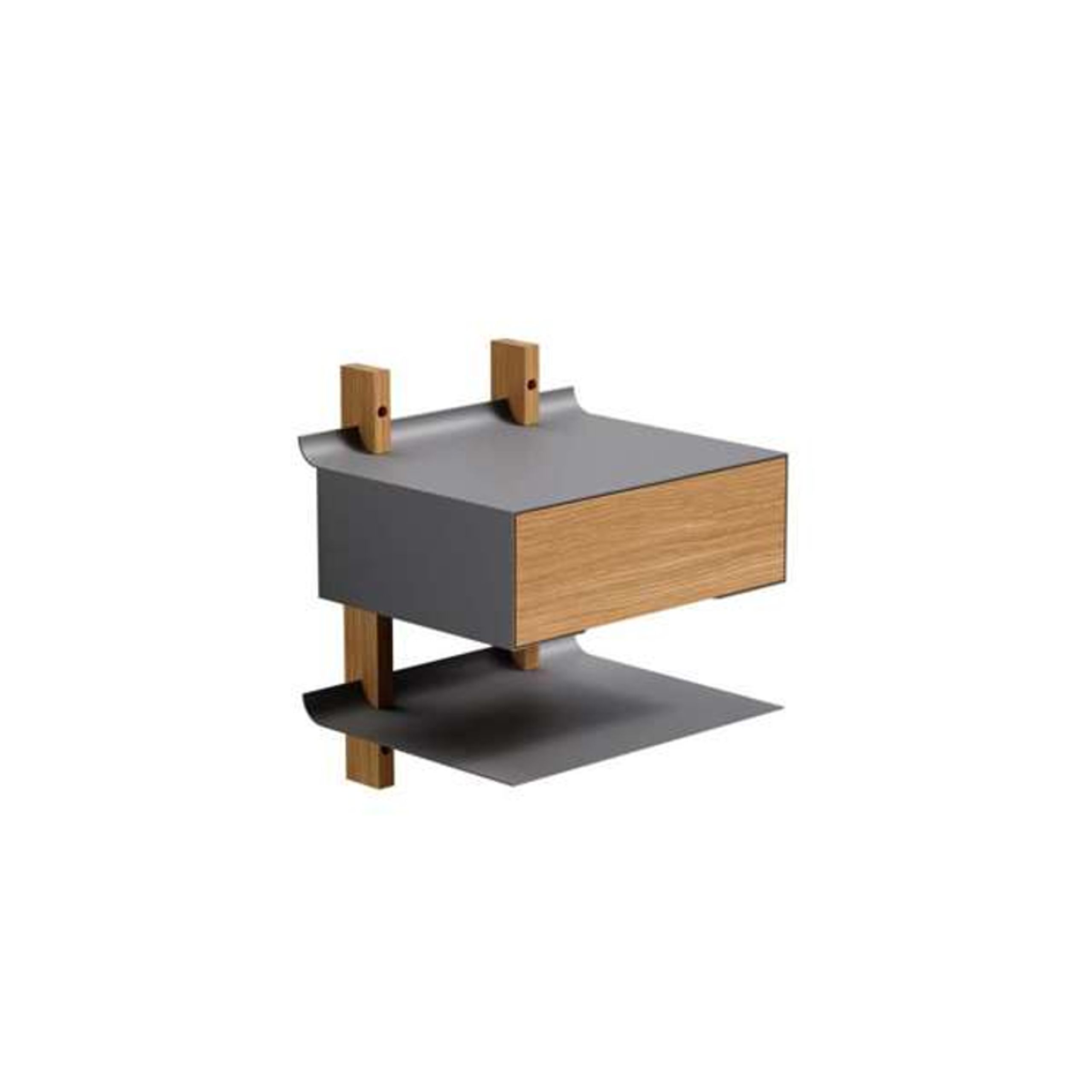 Eva Solo - Table de chevet - Smile bedside - Nature/Grey