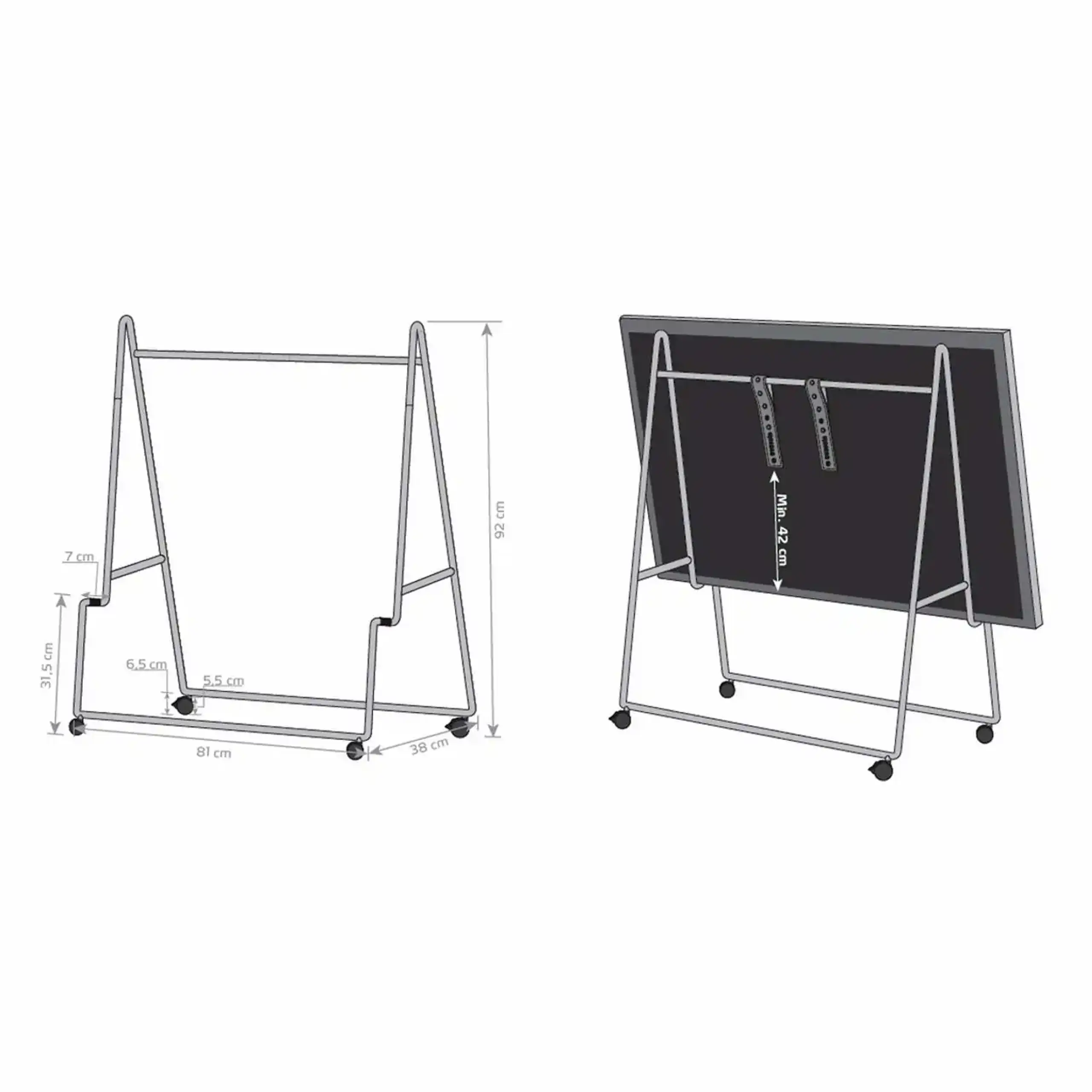 Eva Solo - TV-Stander - Carry TV-stander med hjul - Black