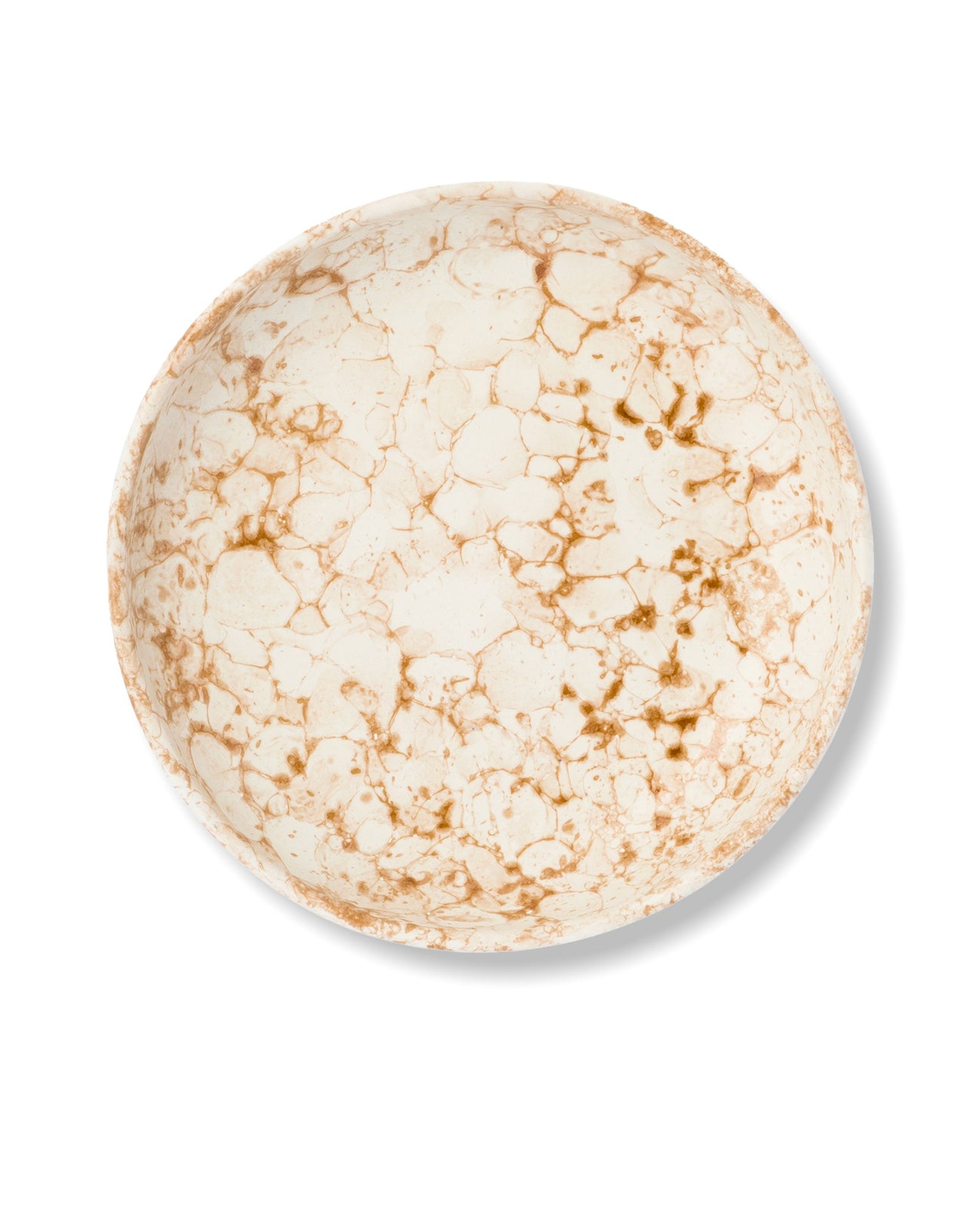 Familianna - - Marble Shallow Pasta Plate - Marble Rust